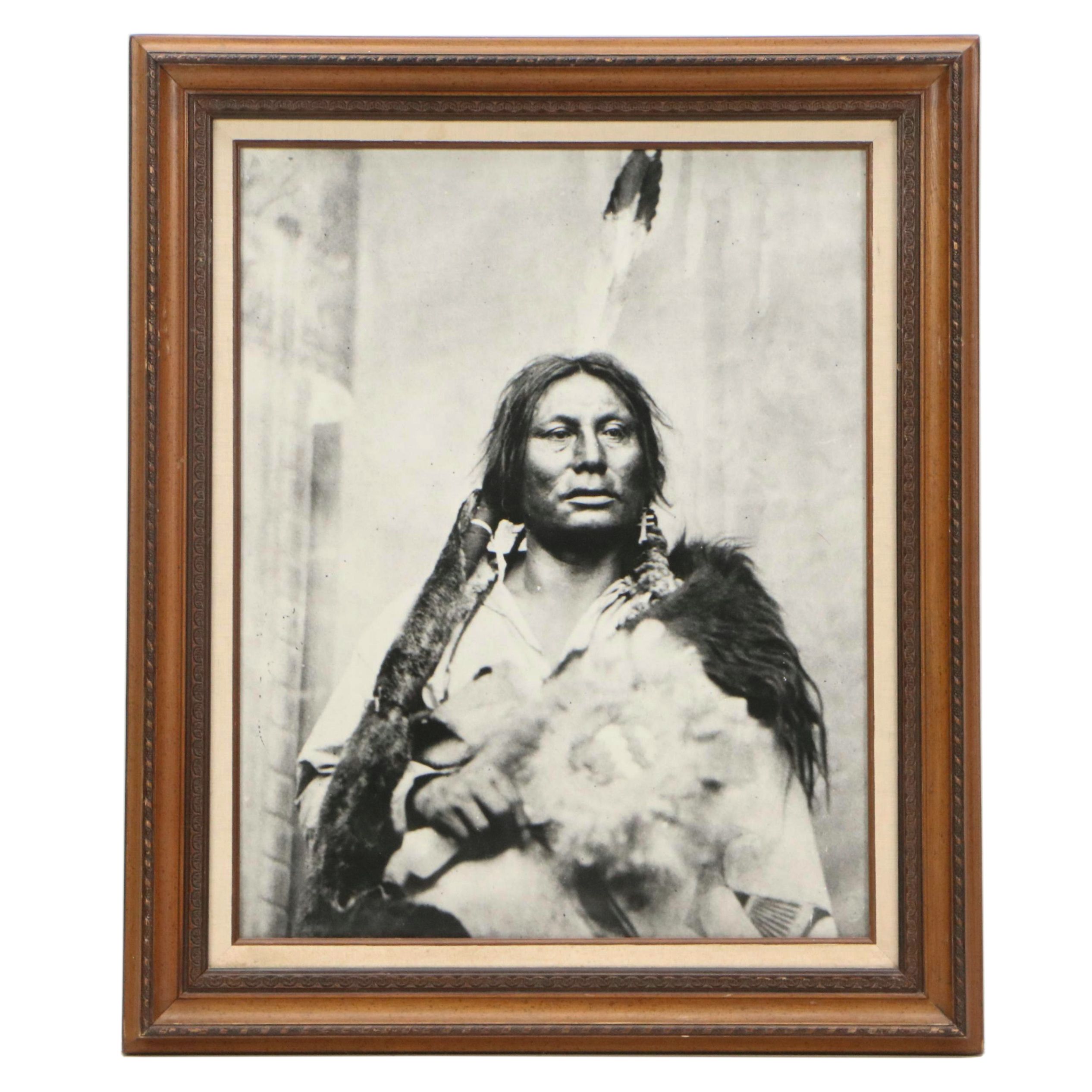 Silver Gelatin Portrait Photograph of Hunkpapa Lakota Leader Gall