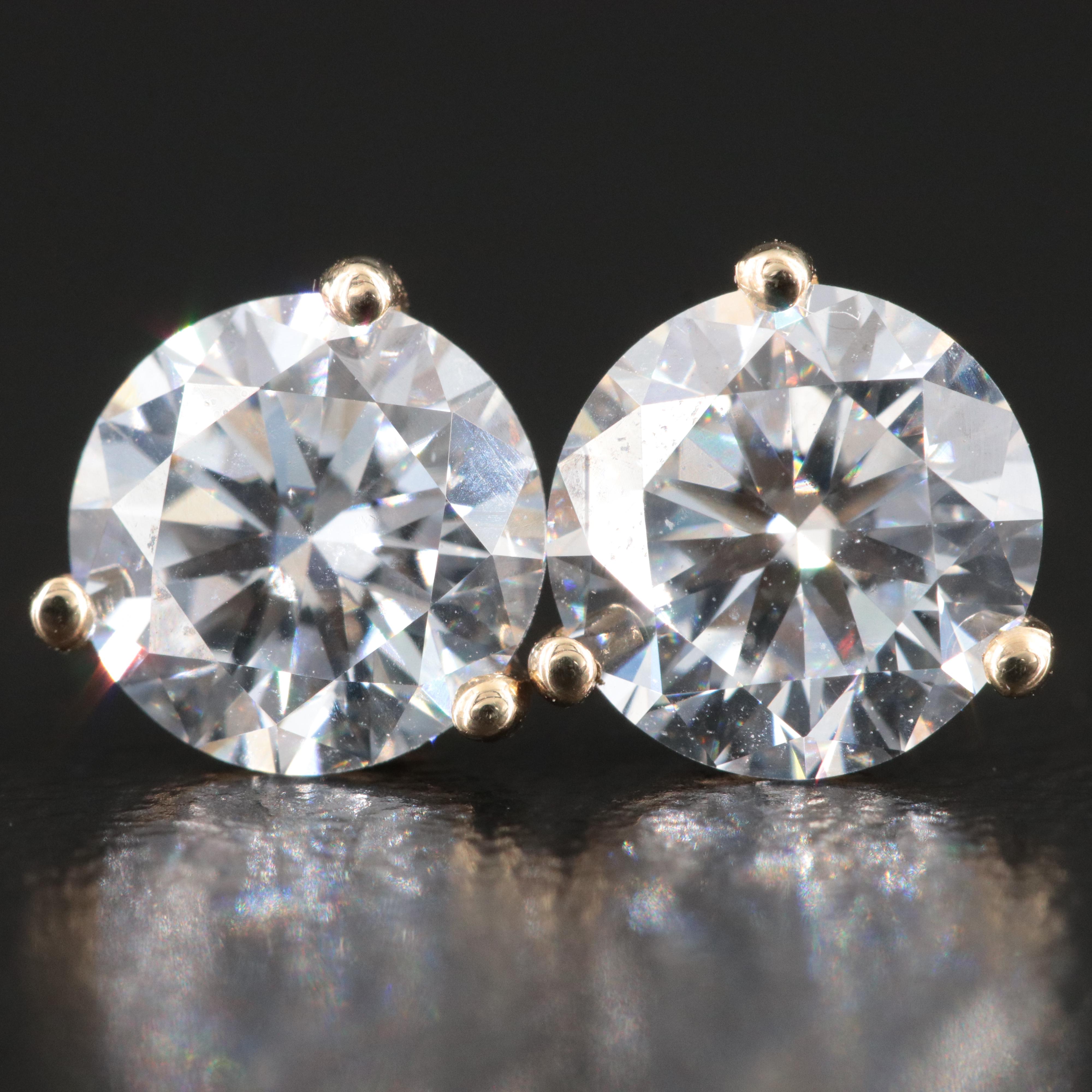 14K 2.00 CTW Lab Grown Diamond Stud Earrings