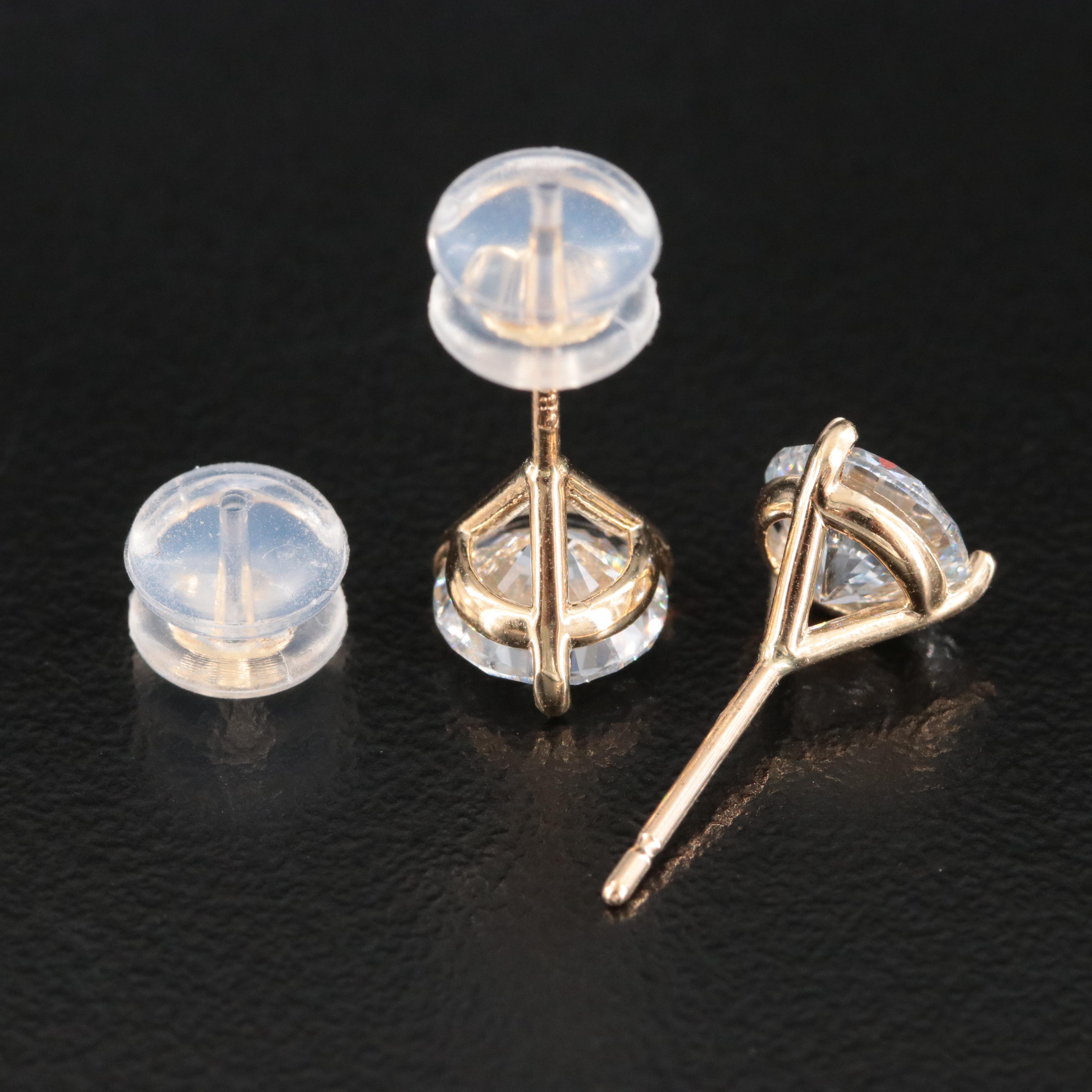 14K 2.00 CTW Lab Grown Diamond Stud Earrings