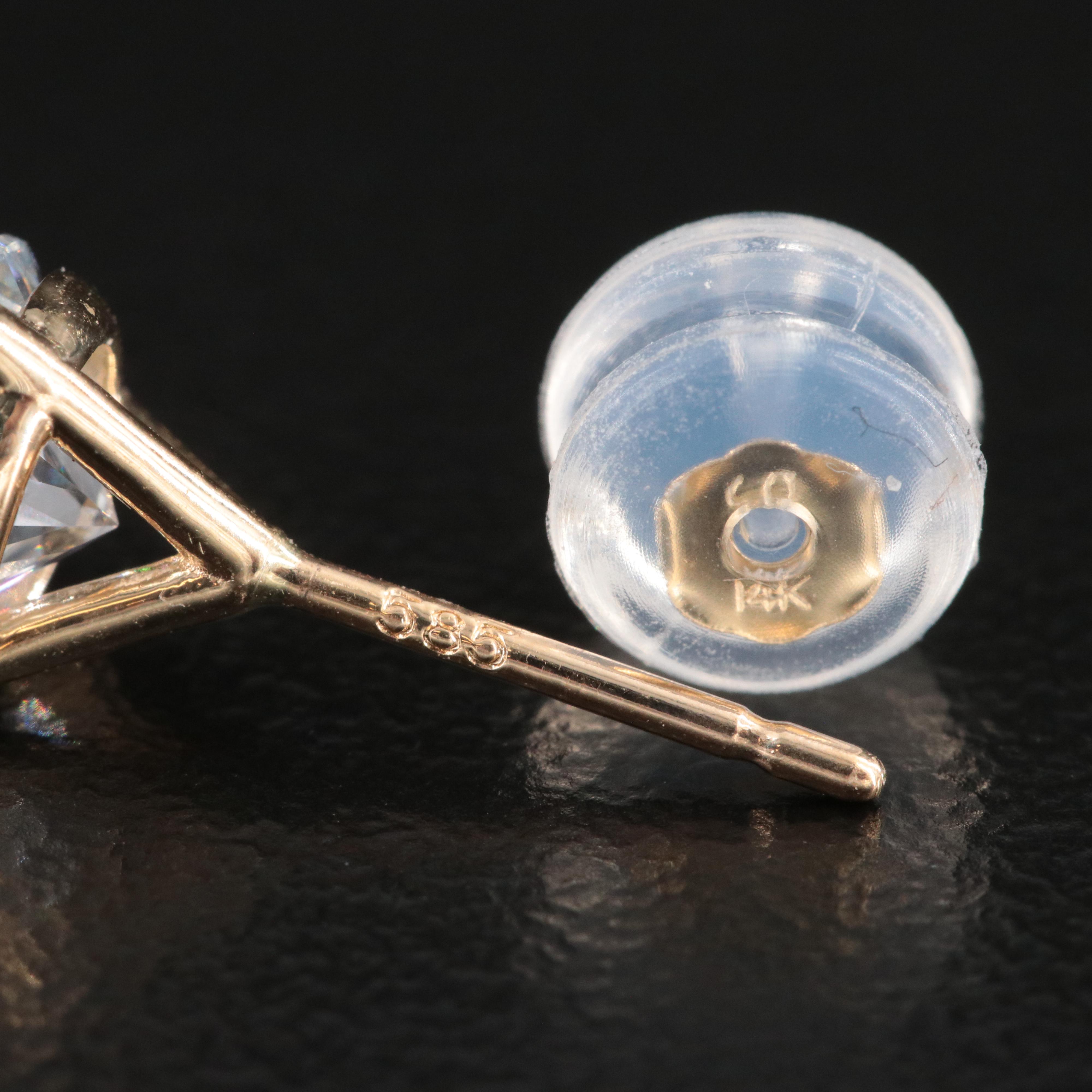 14K 2.00 CTW Lab Grown Diamond Stud Earrings