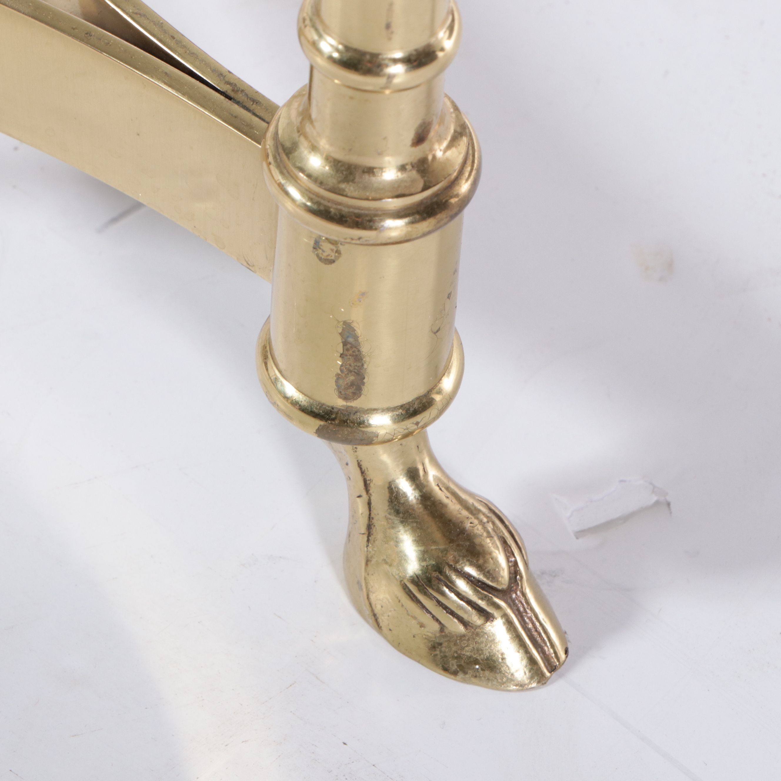 French Style Brass and Glass Coffee Table