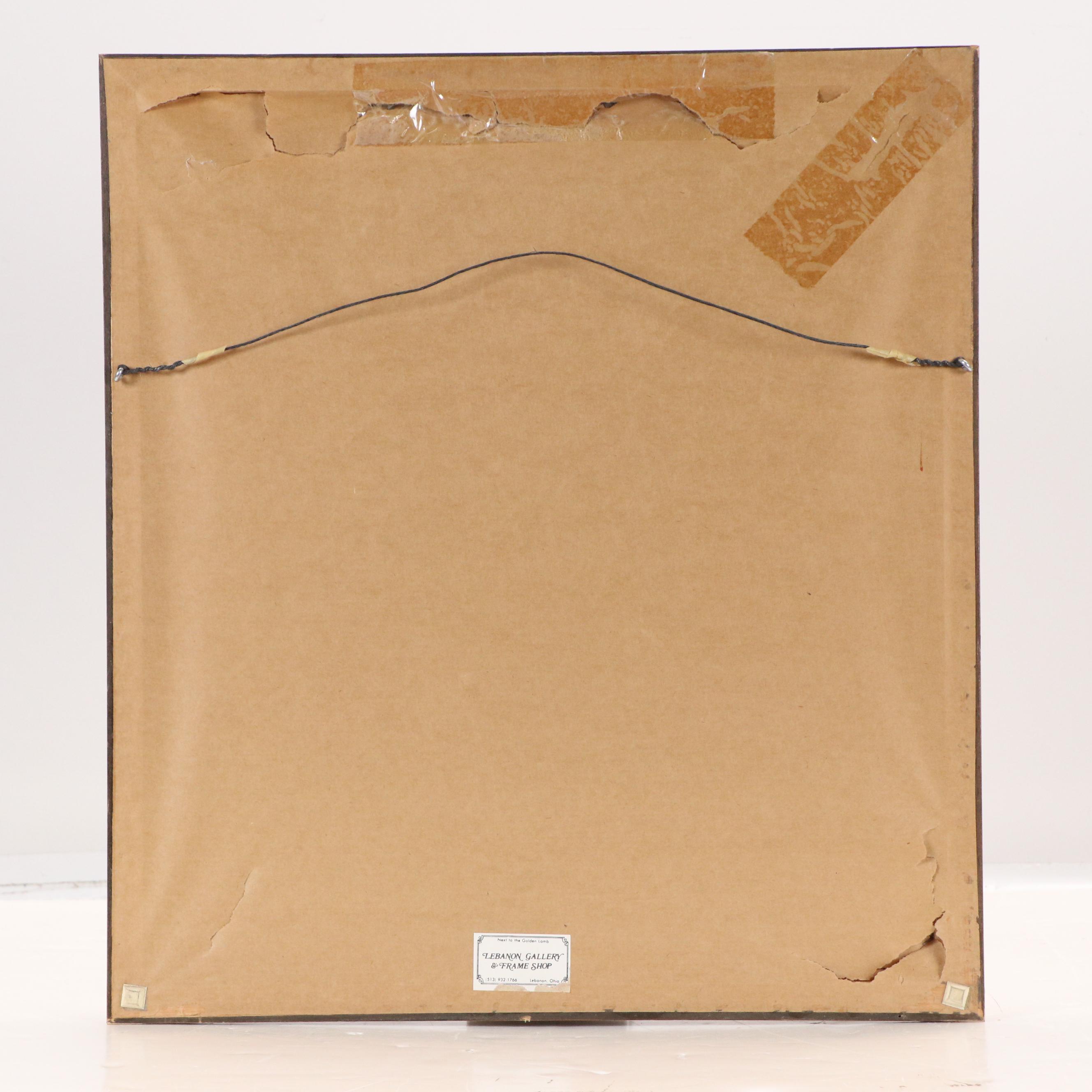 John A. Ruthven Offset Lithograph "Canvasbacks," Mid to Late 20th Century