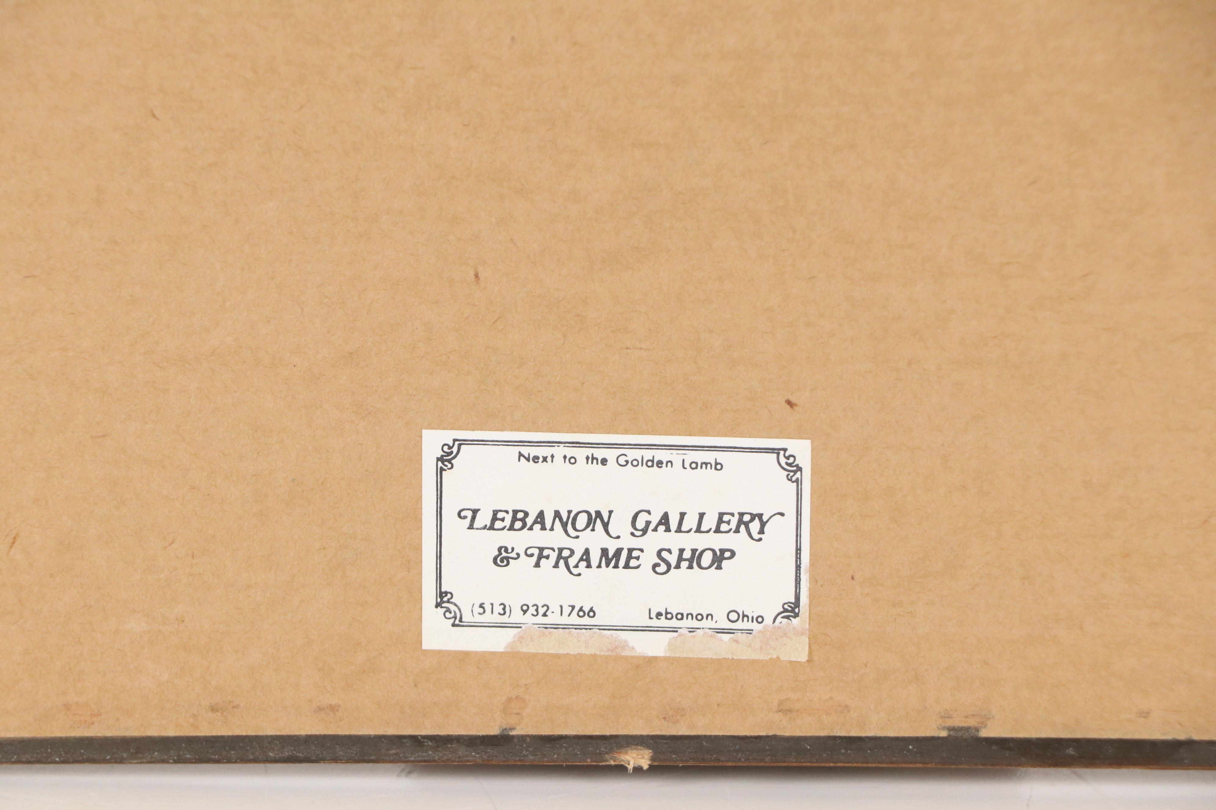 John A. Ruthven Offset Lithograph "Canvasbacks," Mid to Late 20th Century