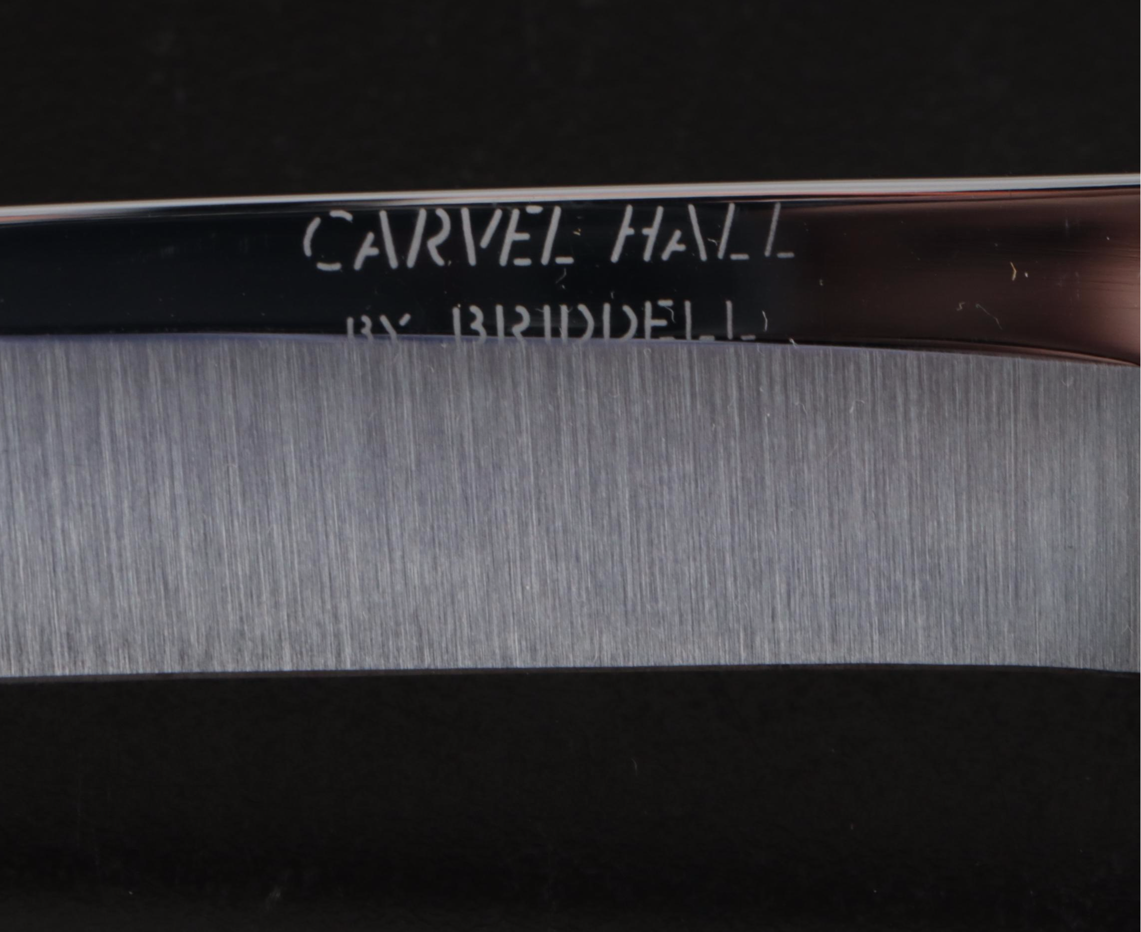 Carvel Hall by Briddell Silver Overlay Three-Piece Carving Set, Mid–Late 20th C.