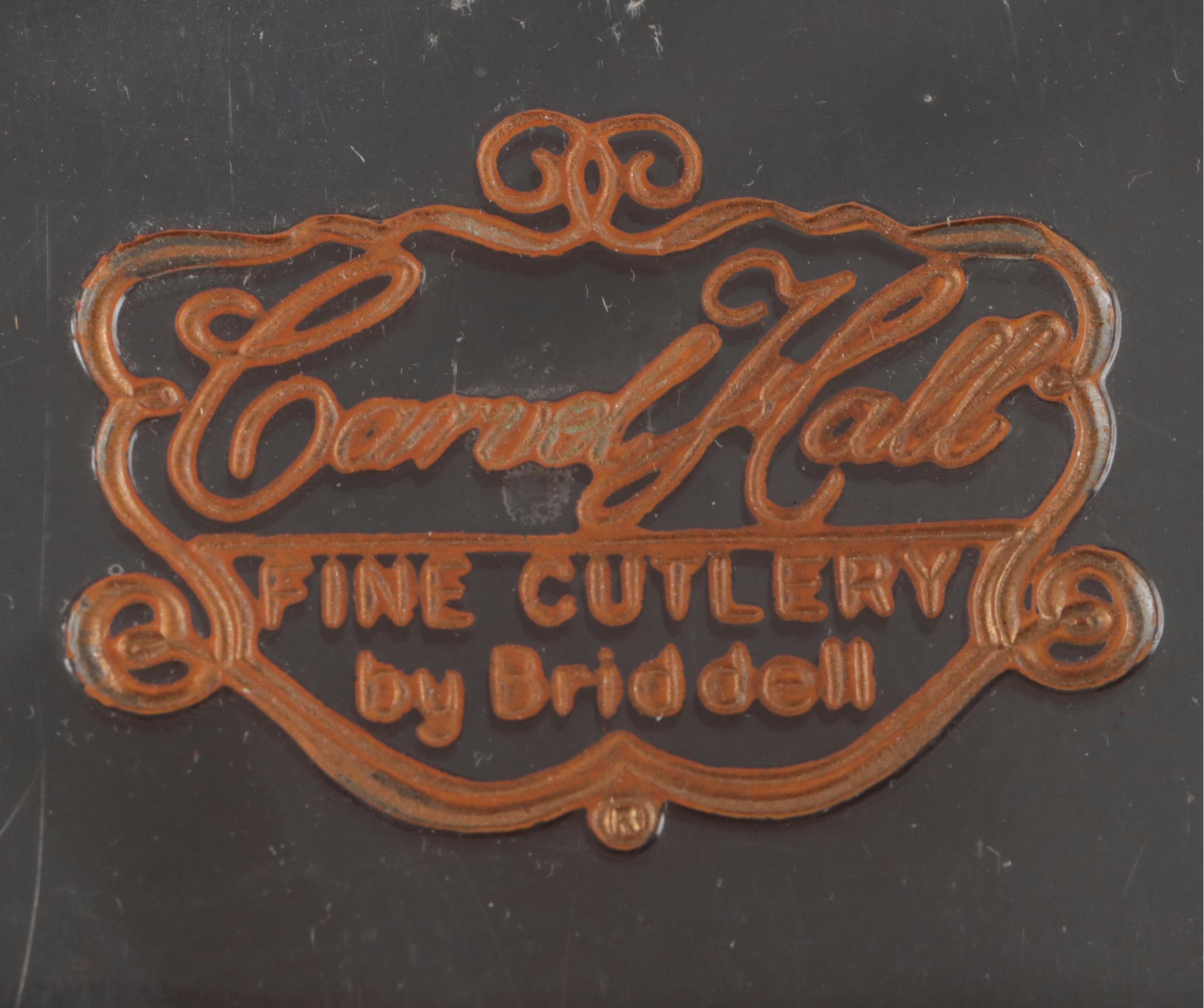 Carvel Hall by Briddell Silver Overlay Three-Piece Carving Set, Mid–Late 20th C.