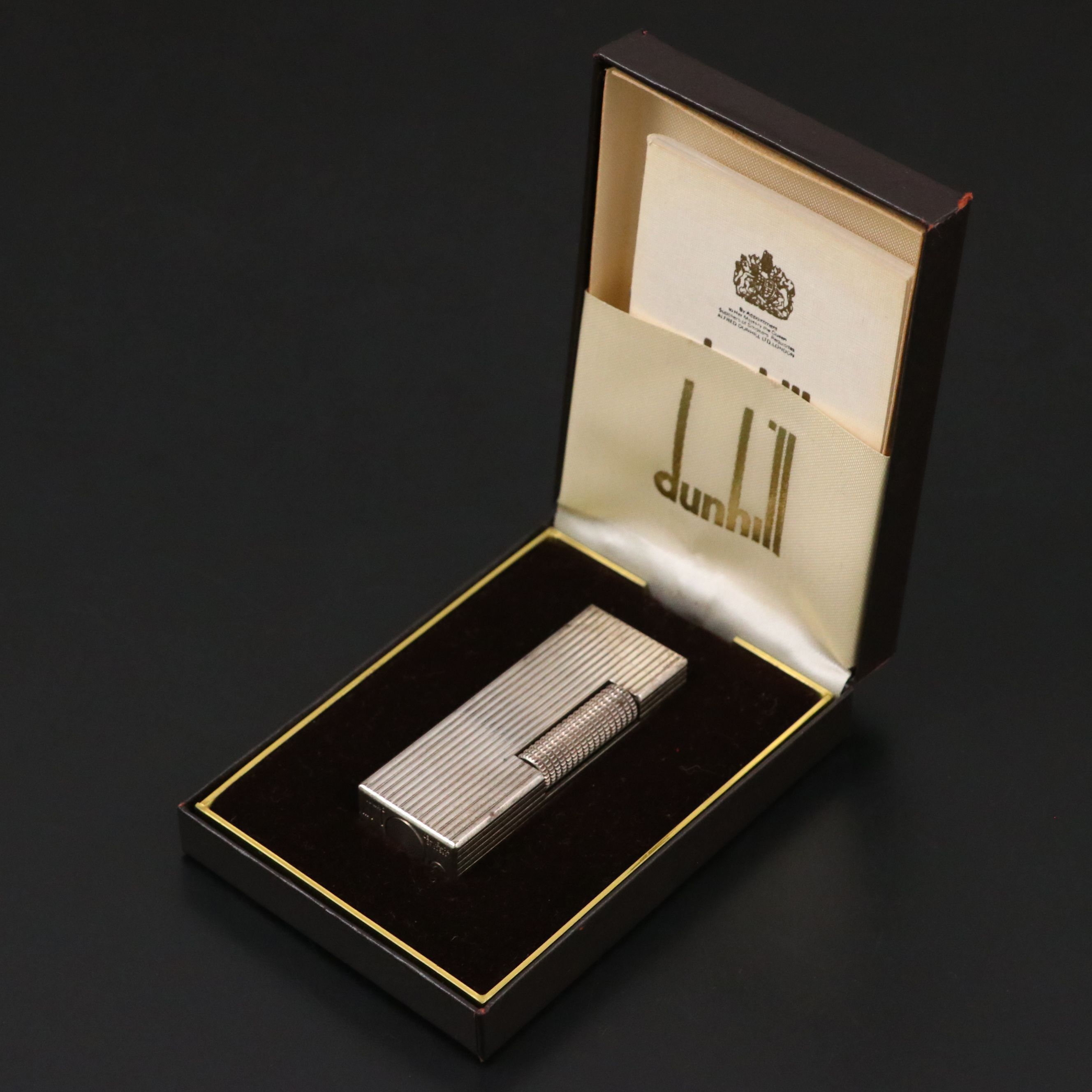 Dunhill Rollagas Silver Plate Lighter
