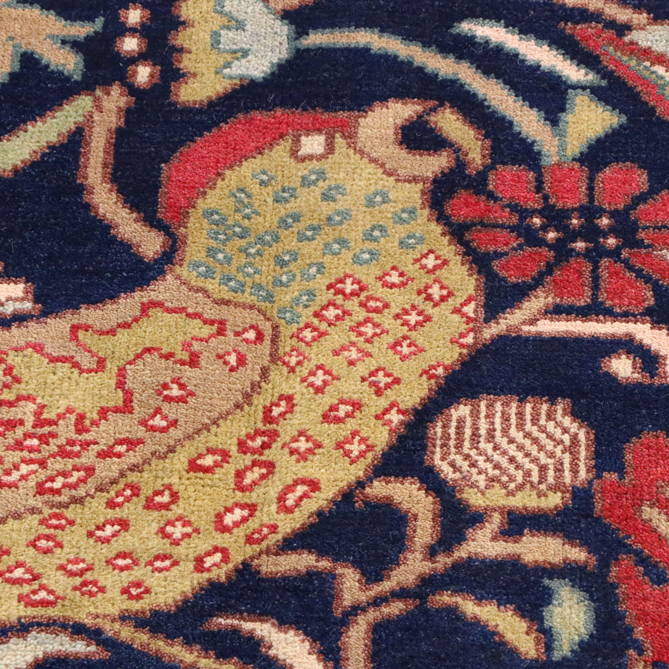 9' x 11'11 Hand-Knotted Indo-Persian Ziegler Pictorial Area Rug