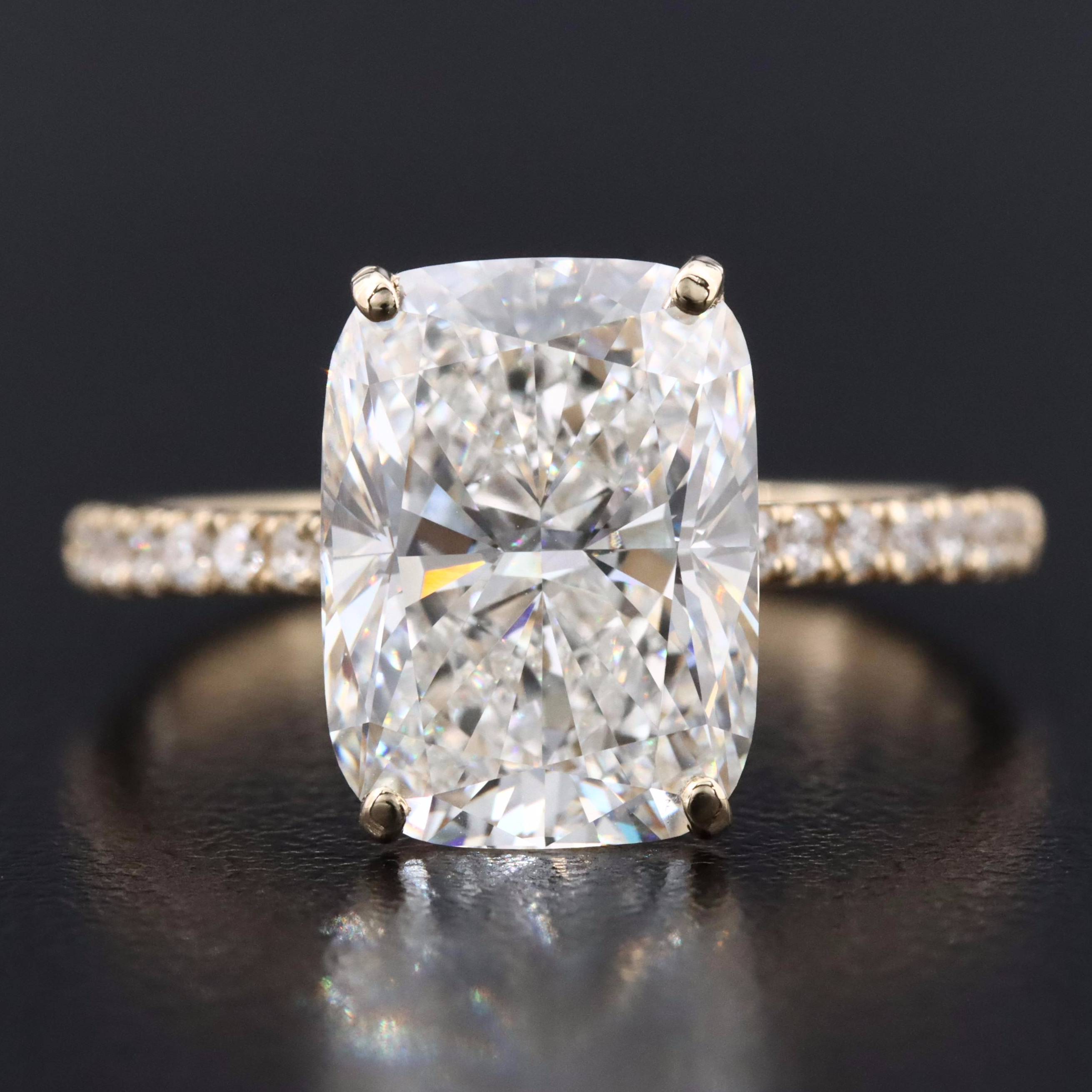 14K 5.30 CTW Lab Grown Diamond Ring with IGI Report