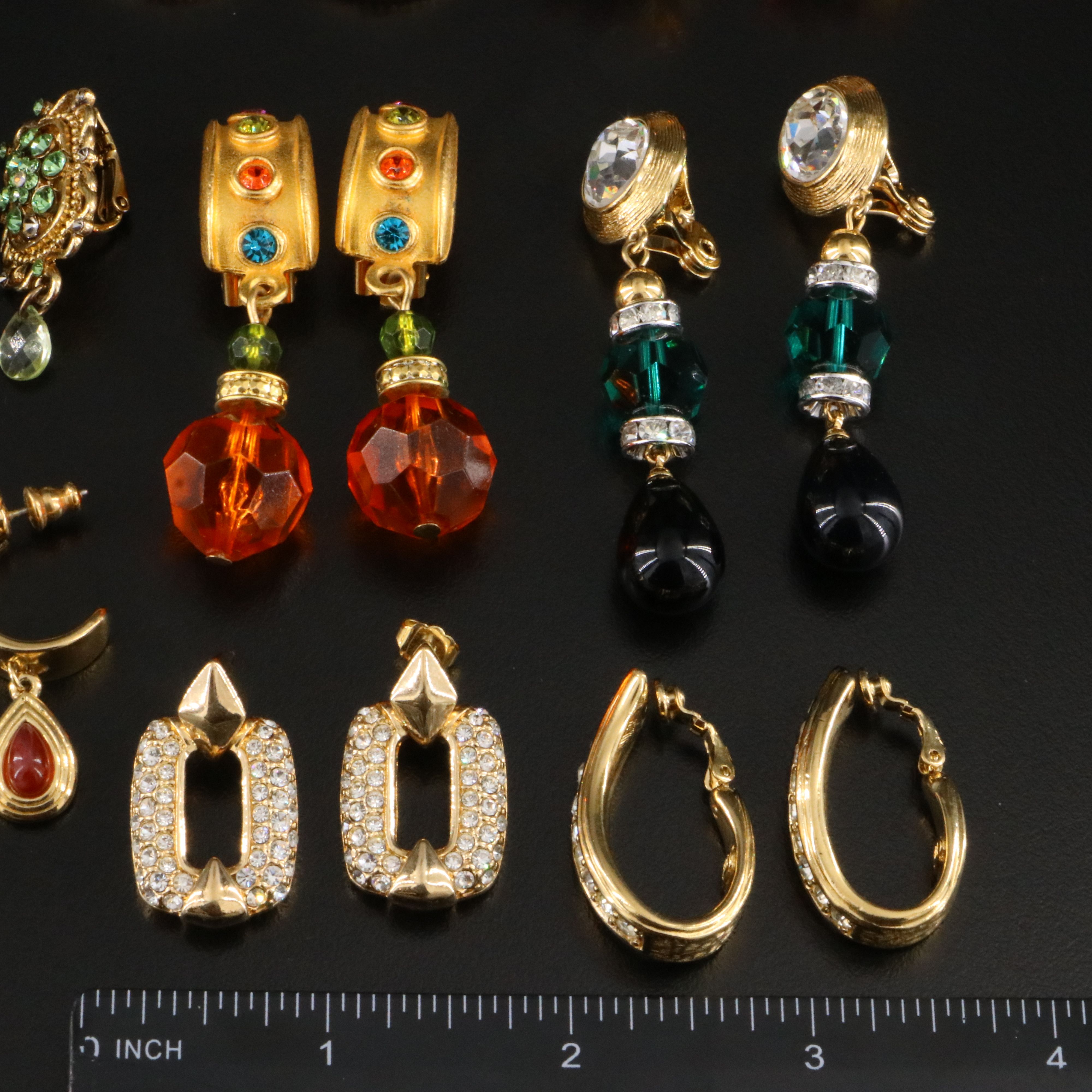 Jewel Tone Jewelry Collection Featuring Trifari and Dubin