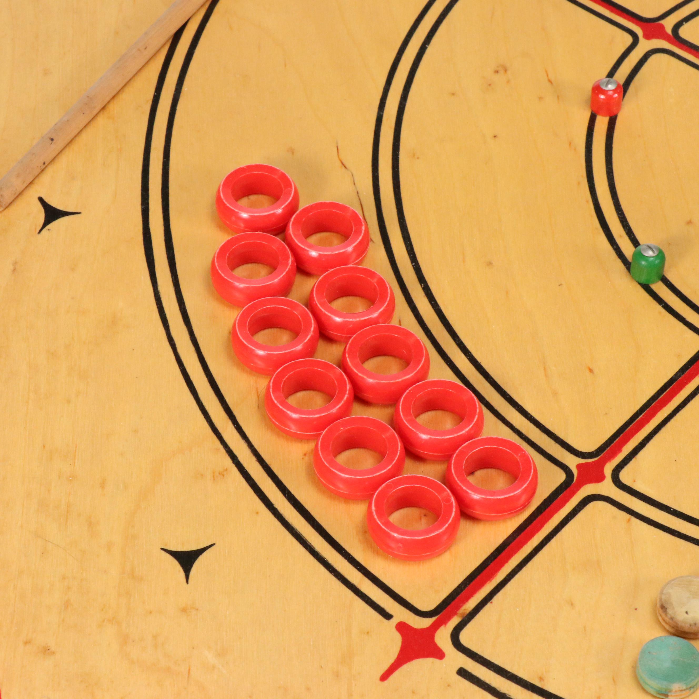 Carrom Wood Game Board and Accessories