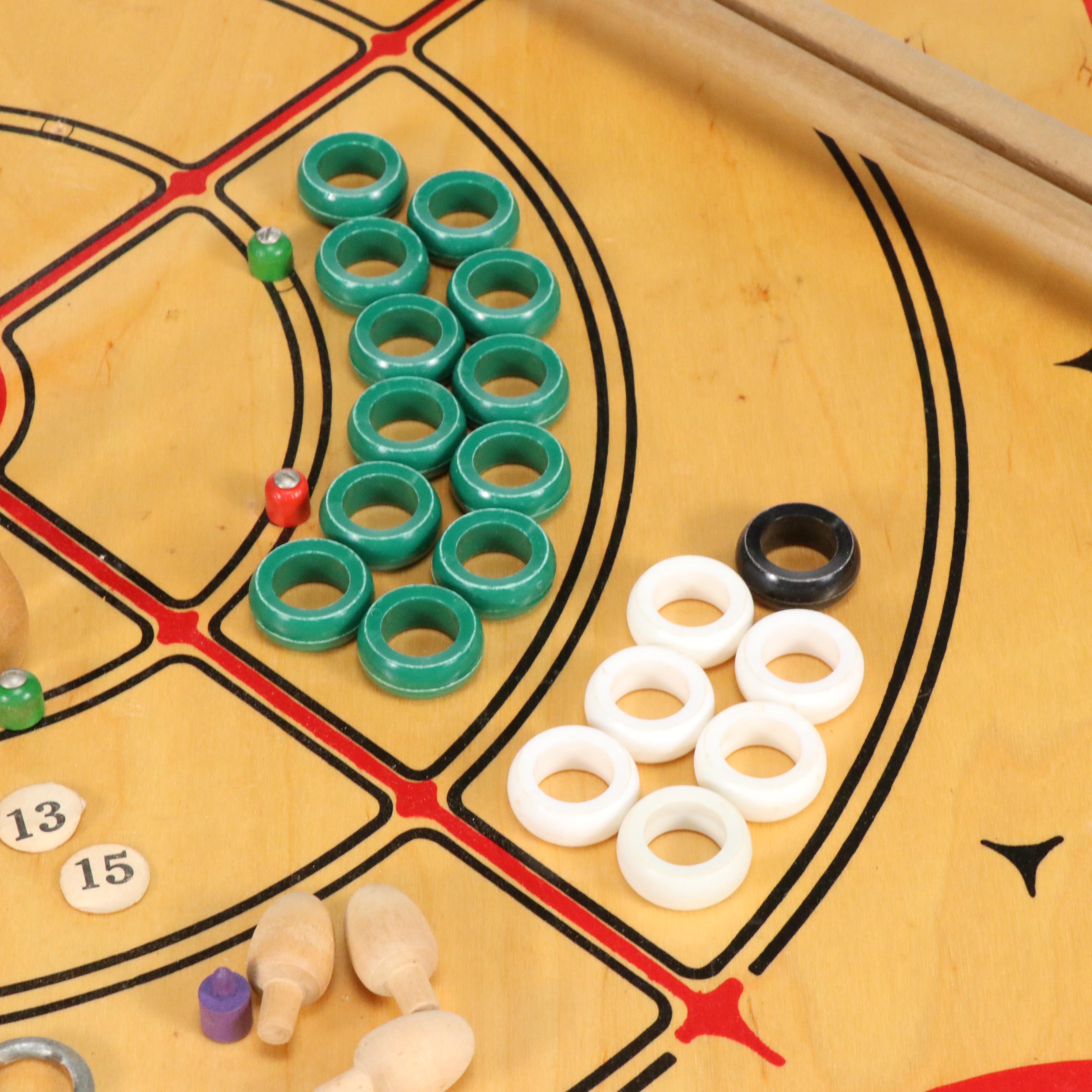 Carrom Wood Game Board and Accessories