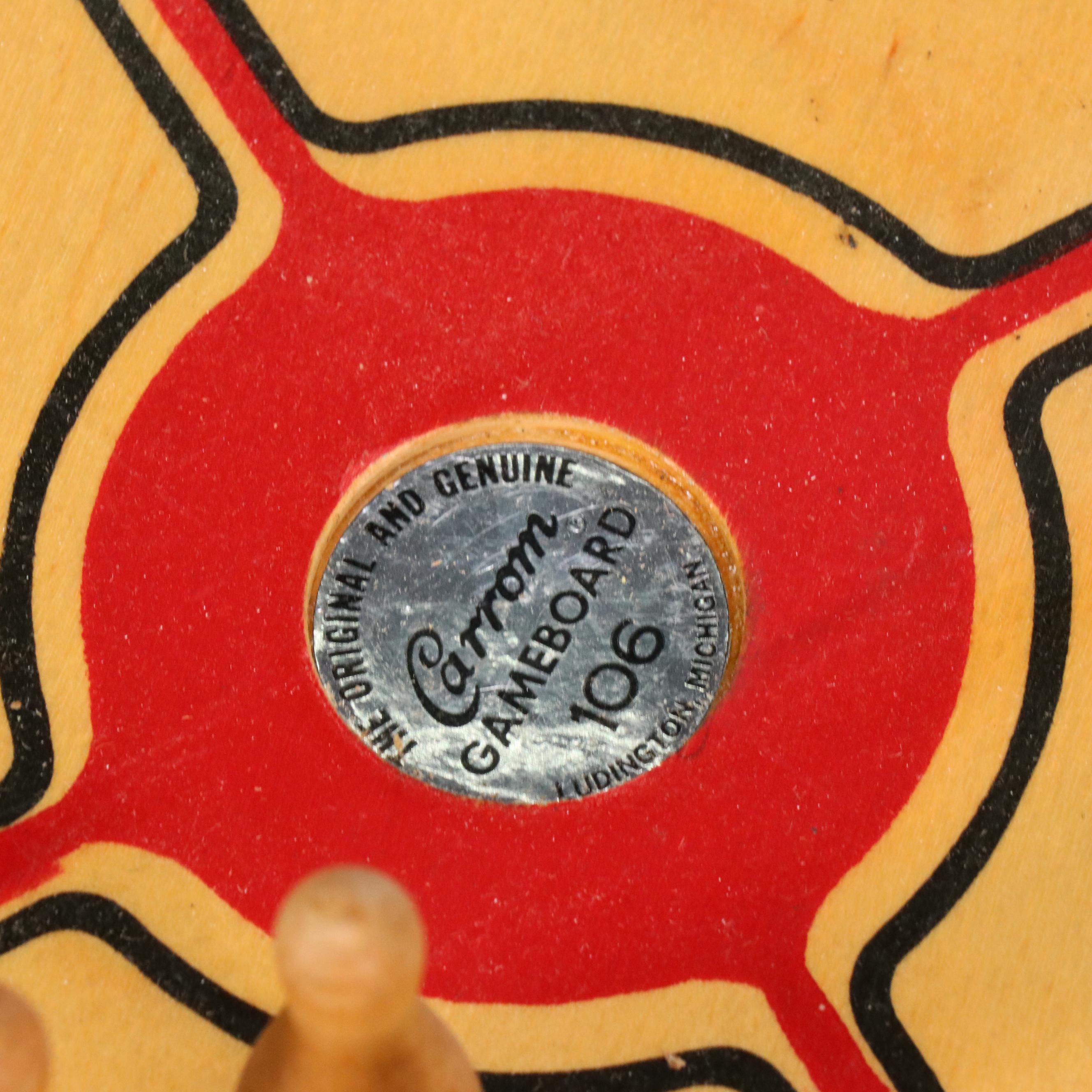 Carrom Wood Game Board and Accessories