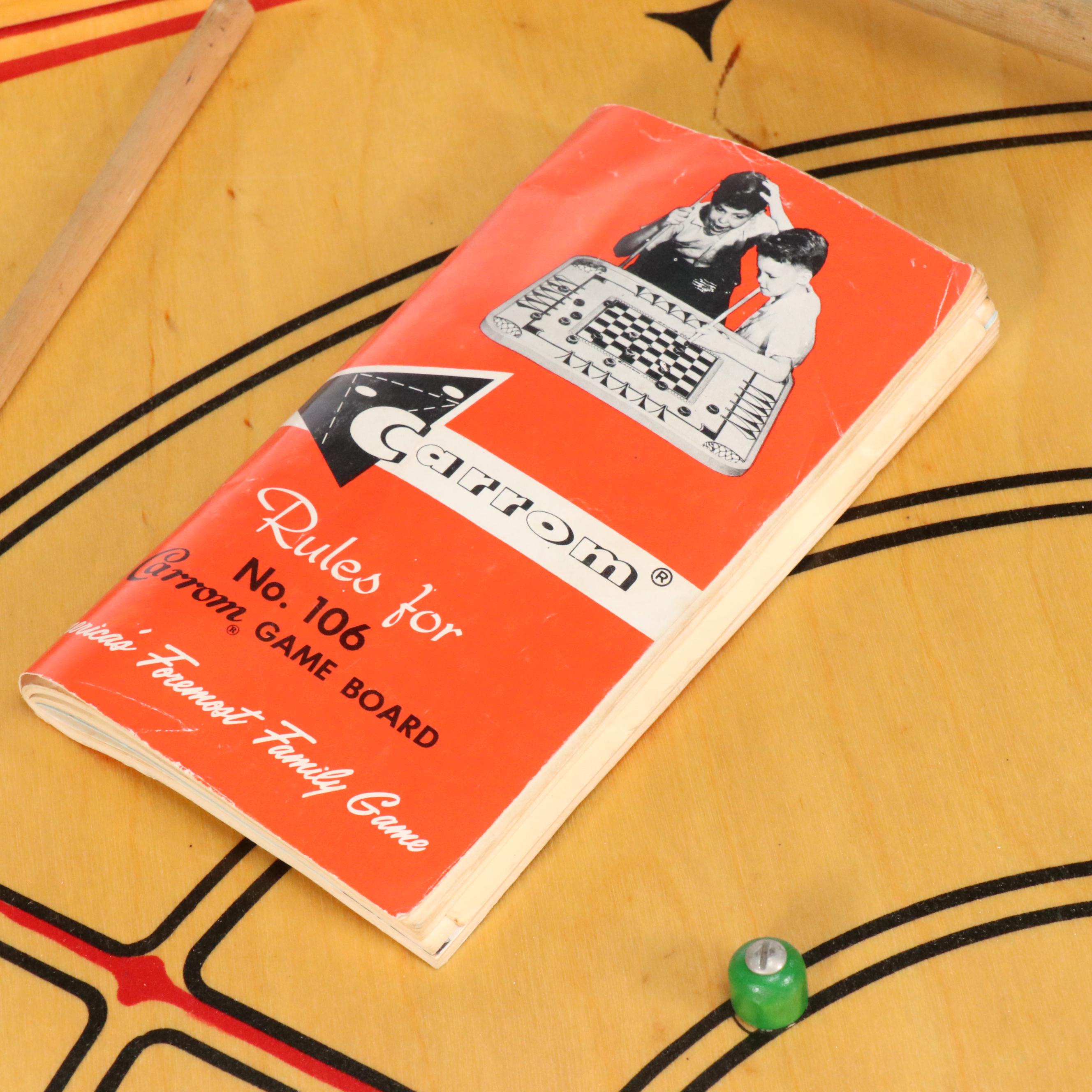 Carrom Wood Game Board and Accessories