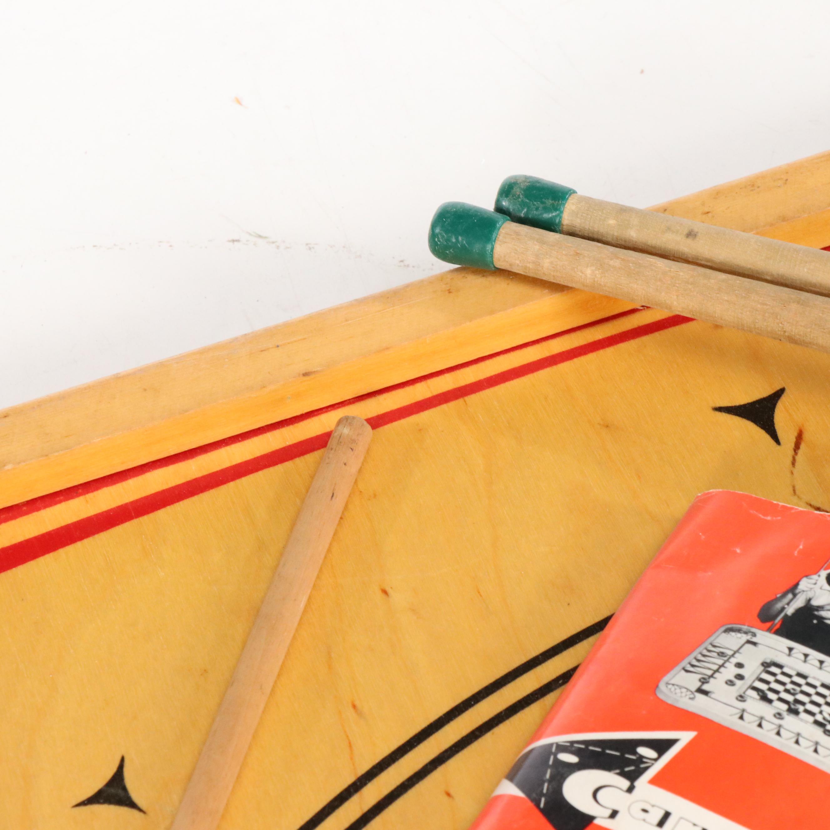 Carrom Wood Game Board and Accessories