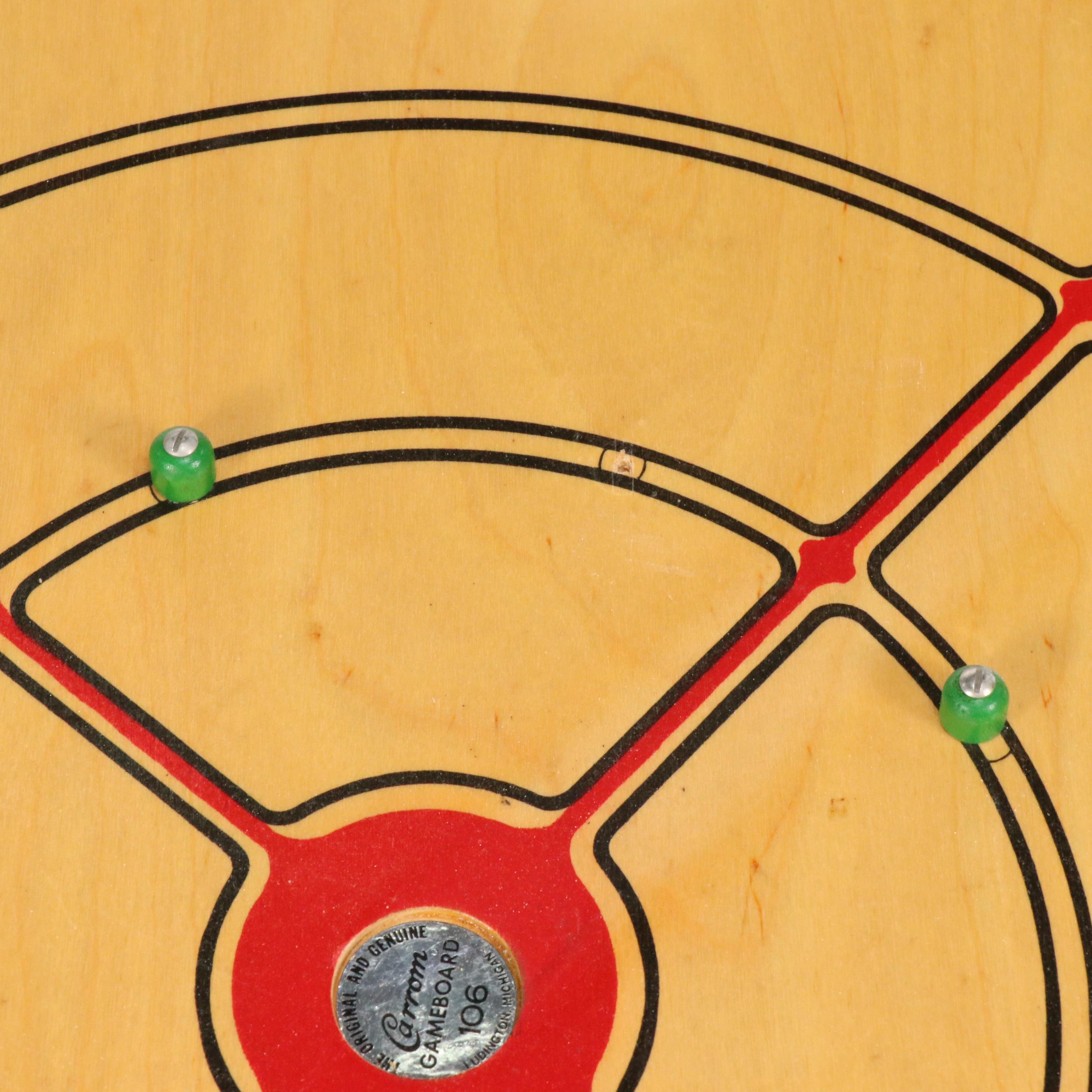 Carrom Wood Game Board and Accessories