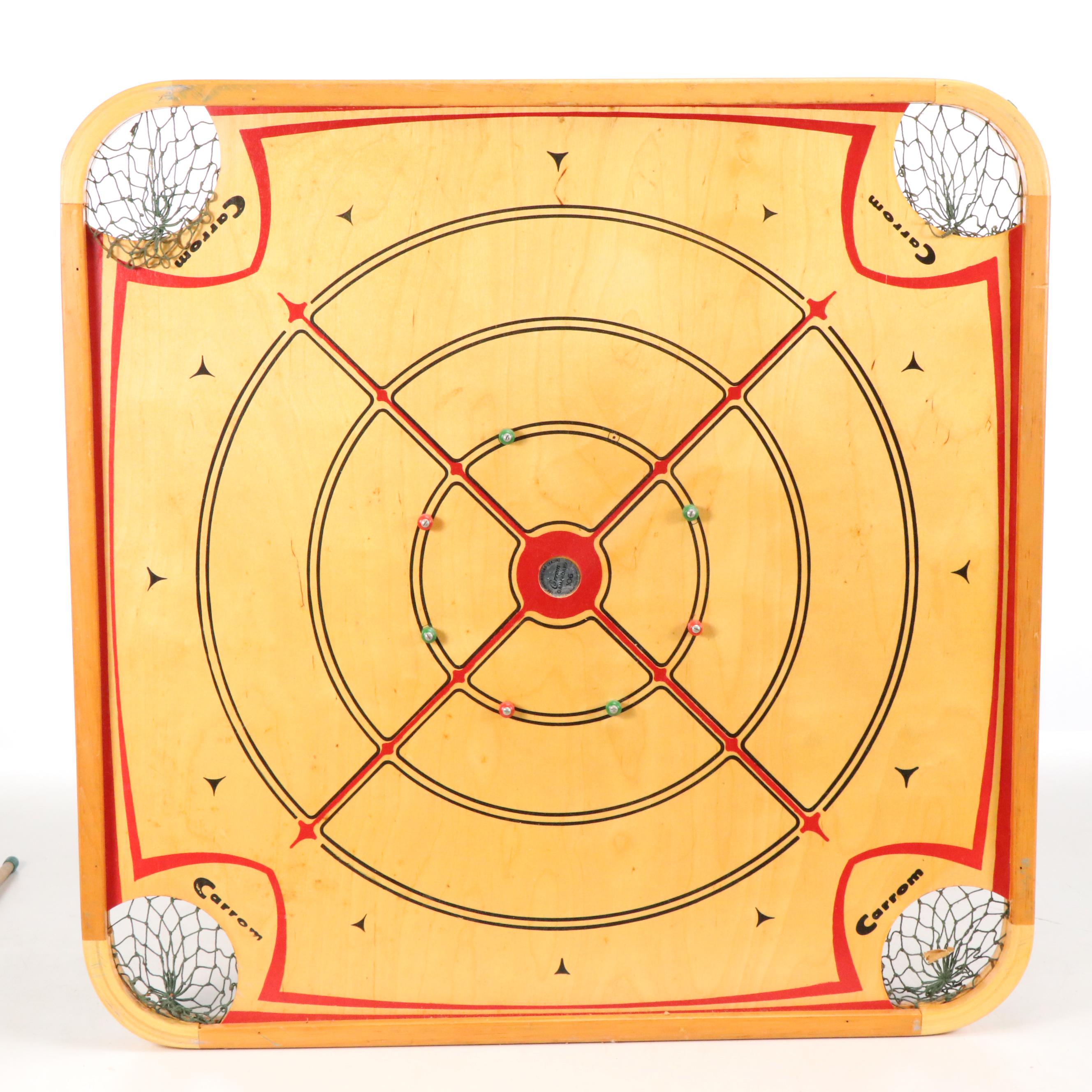 Carrom Wood Game Board and Accessories