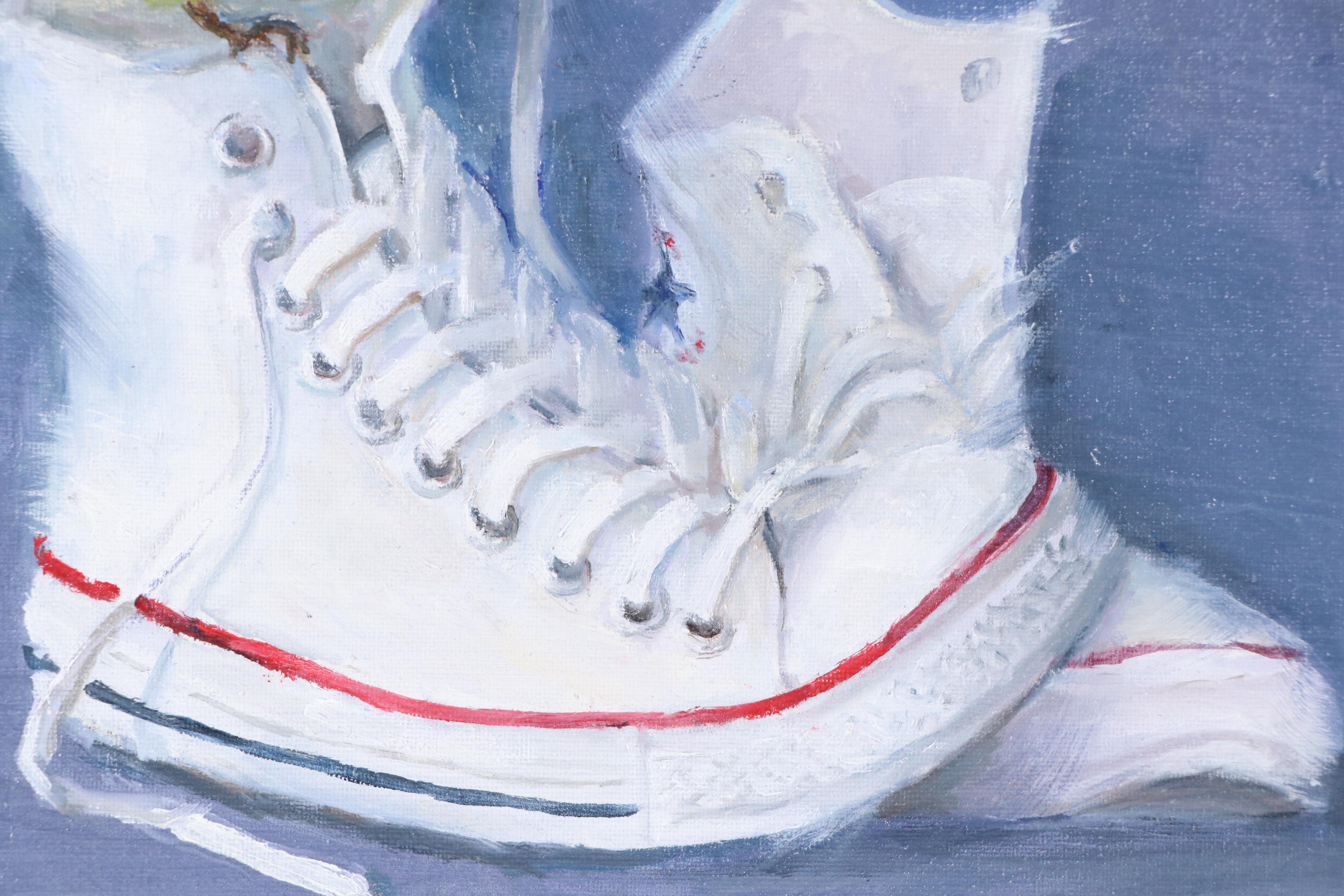 Nataliya Shlomenko Oil Painting "Favorite Sneakers," 2025