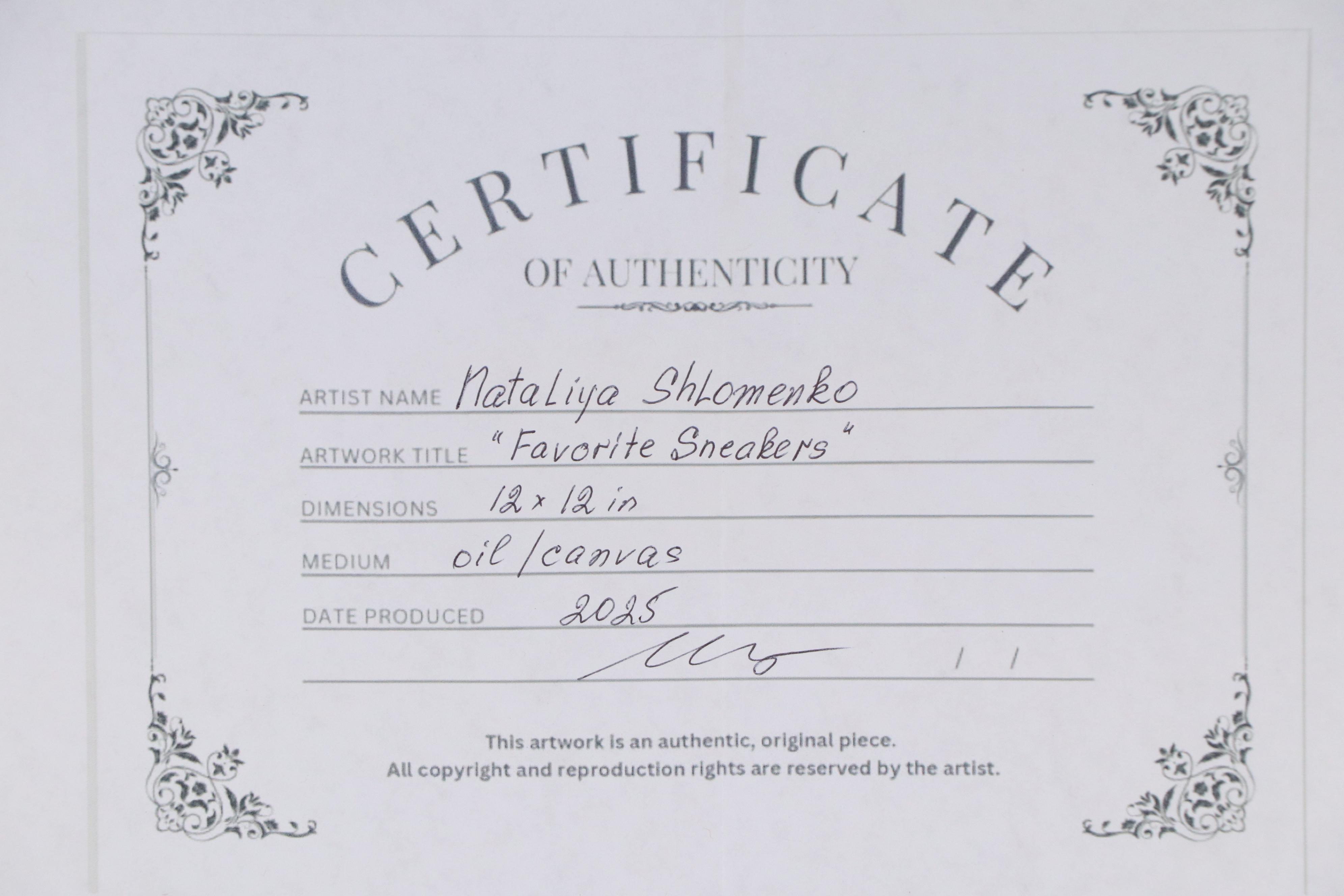 Nataliya Shlomenko Oil Painting "Favorite Sneakers," 2025