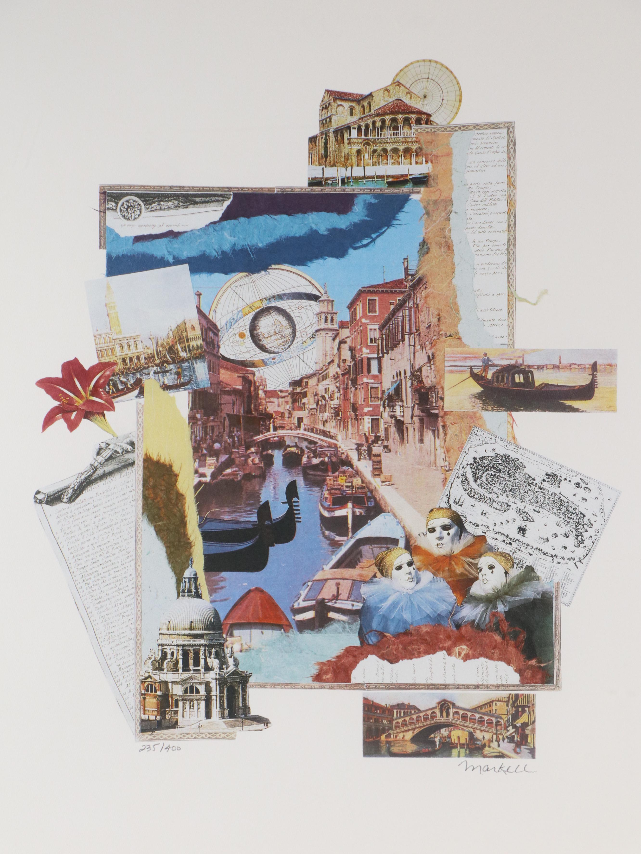 Melissa Markell Digital Print of Venetian Collage, Early 21st Century