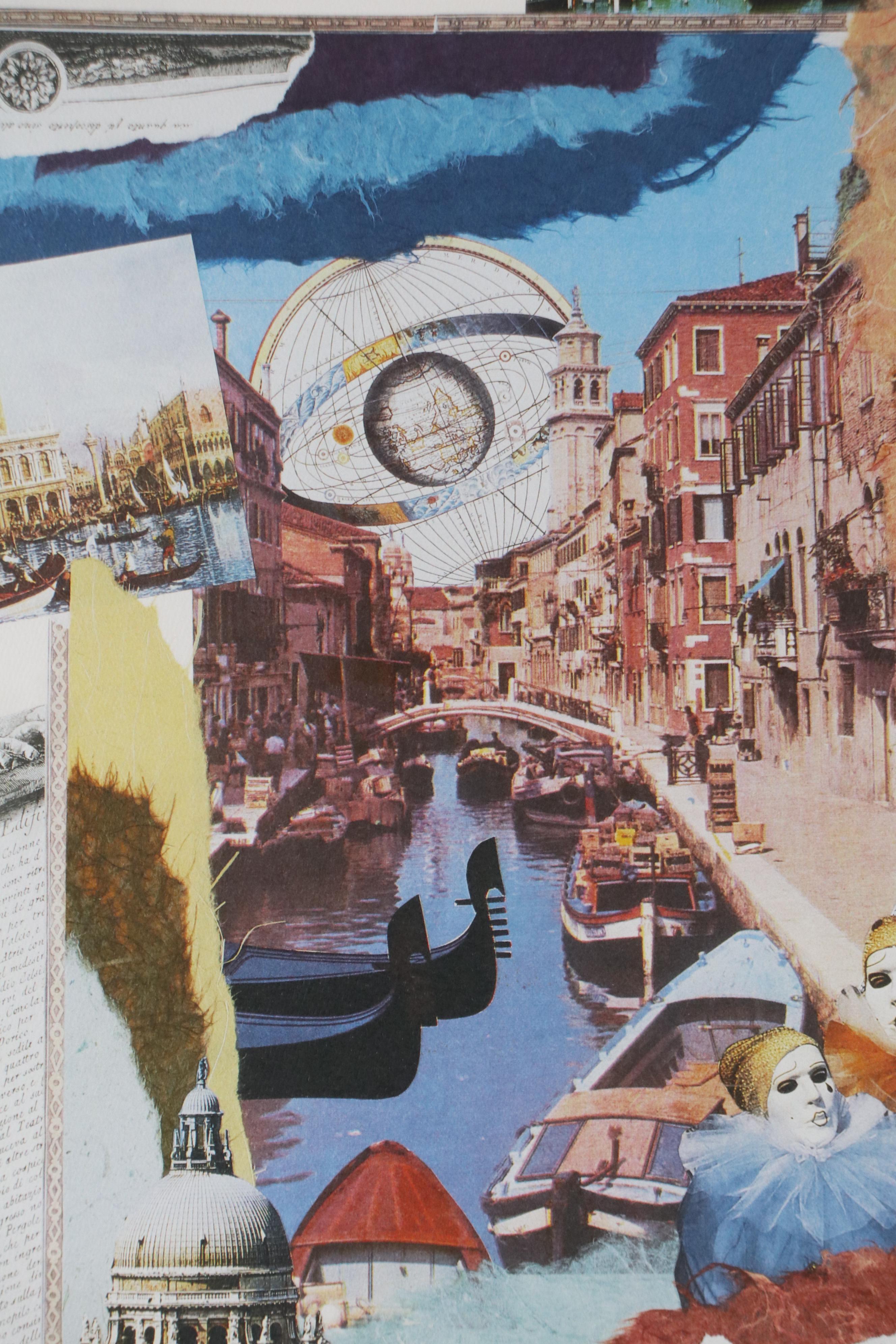 Melissa Markell Digital Print of Venetian Collage, Early 21st Century