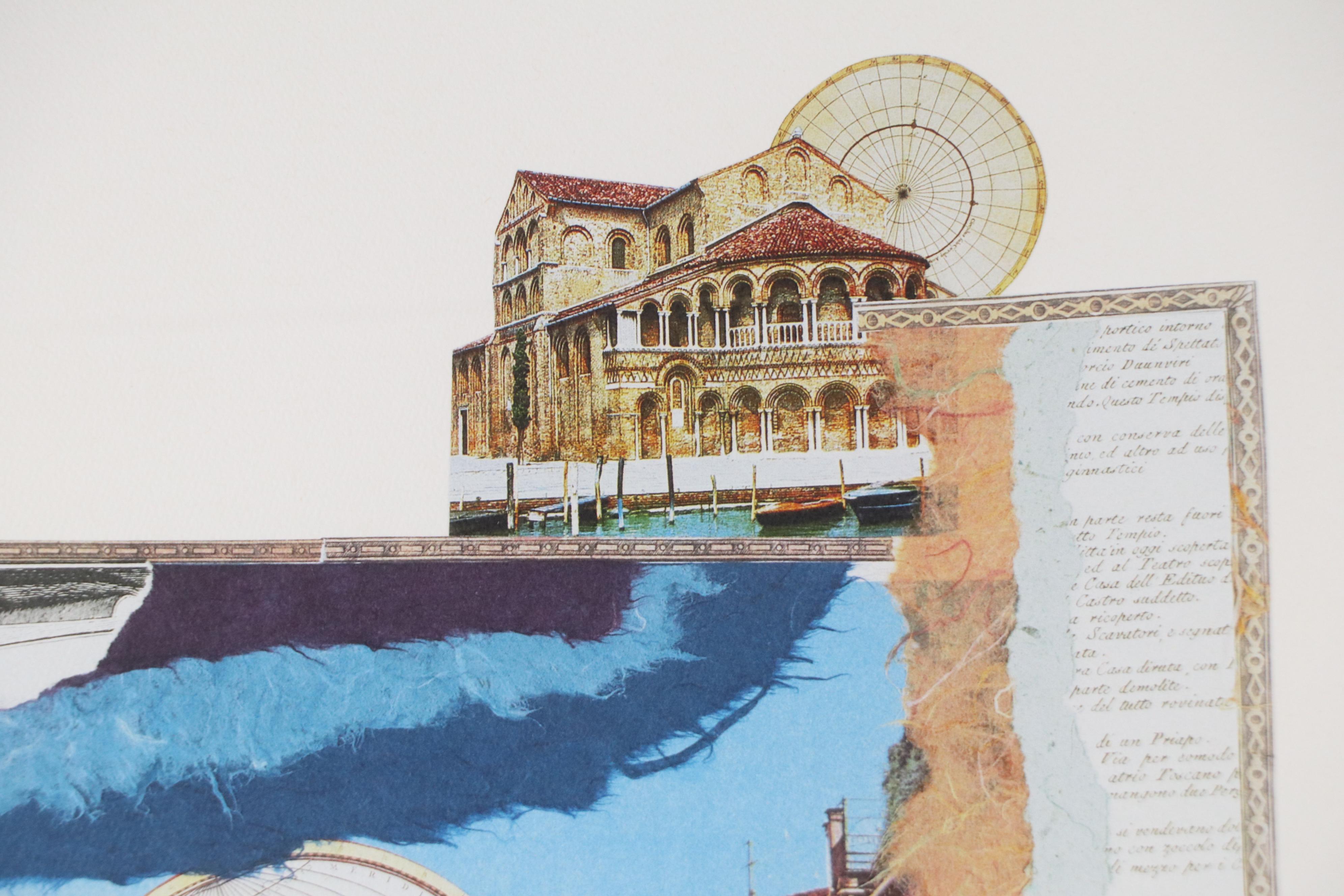 Melissa Markell Digital Print of Venetian Collage, Early 21st Century