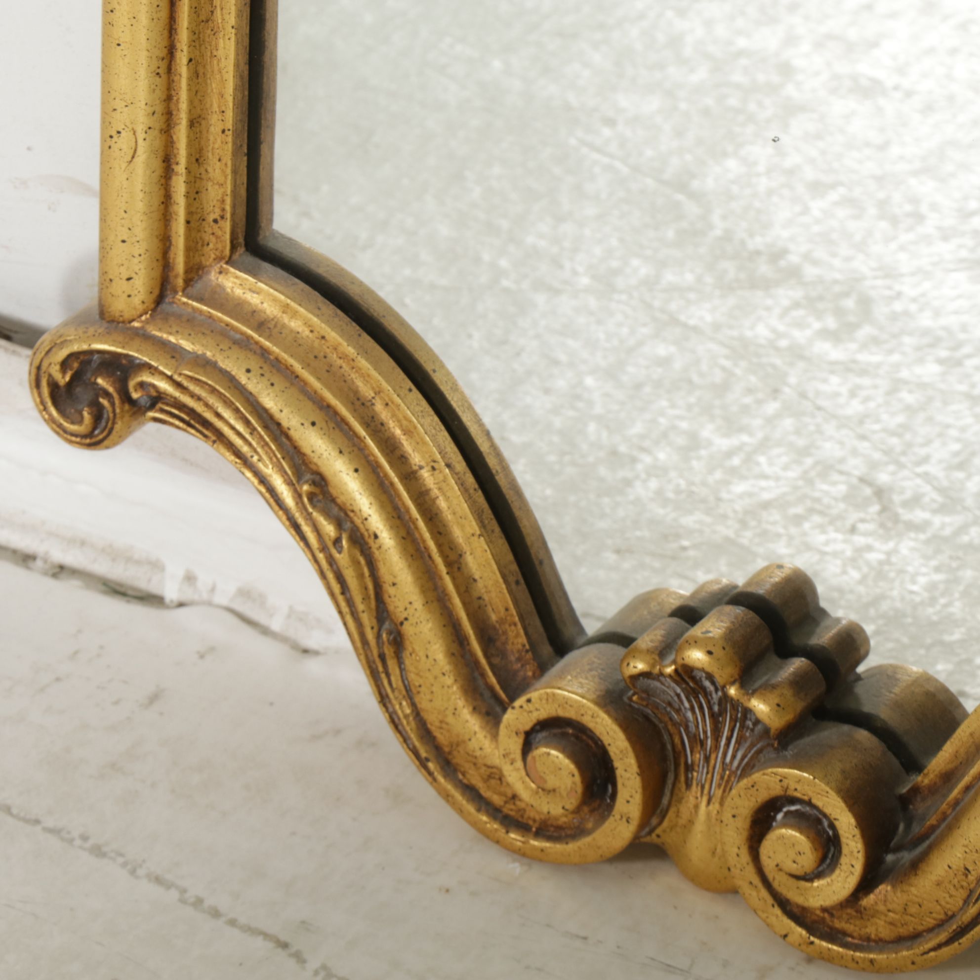 Louis XV Style Gold-Toned Wall Mirror