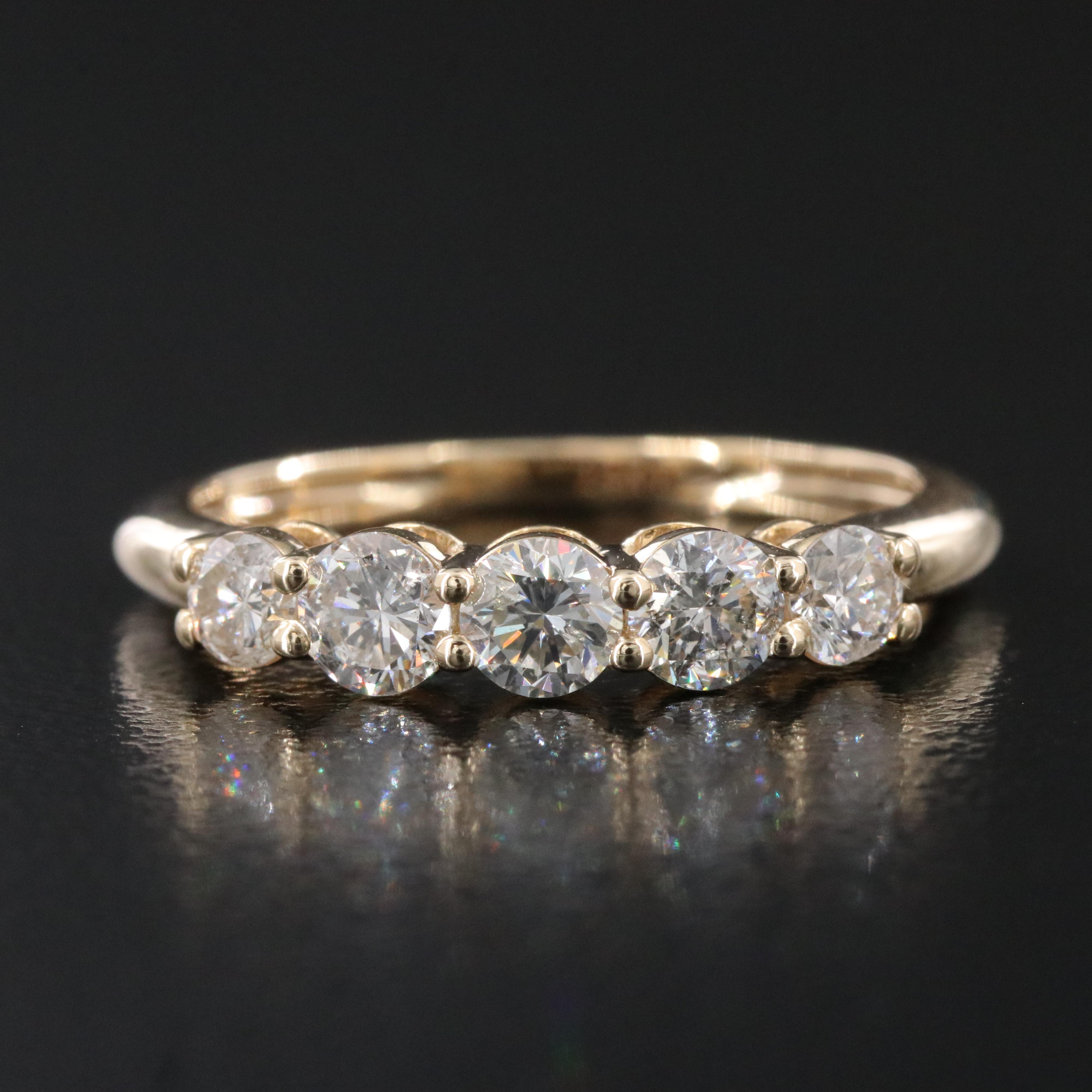 14K 0.89 CTW Diamond Ring