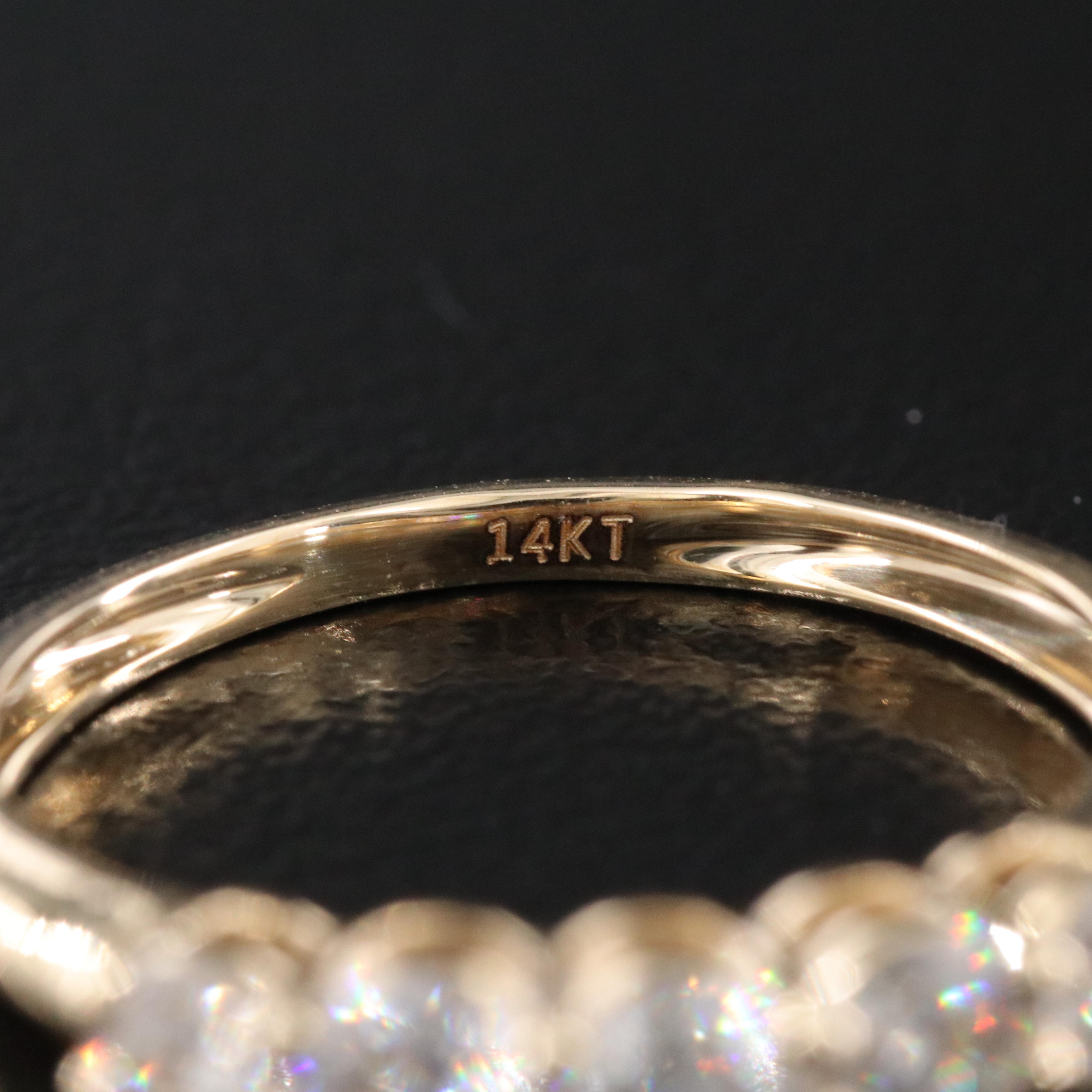 14K 0.89 CTW Diamond Ring