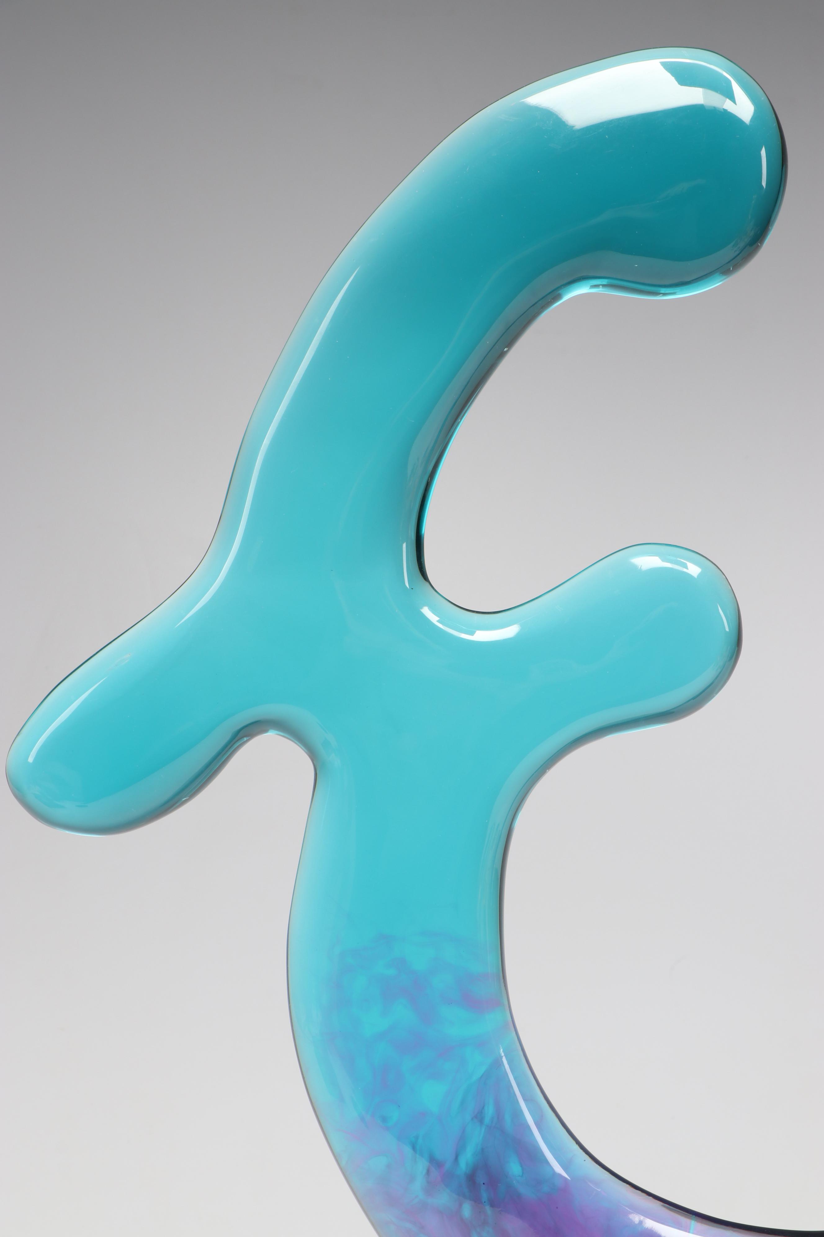 Shlomi Haziza Signed Resin on Acrylic Abstract Sculpture