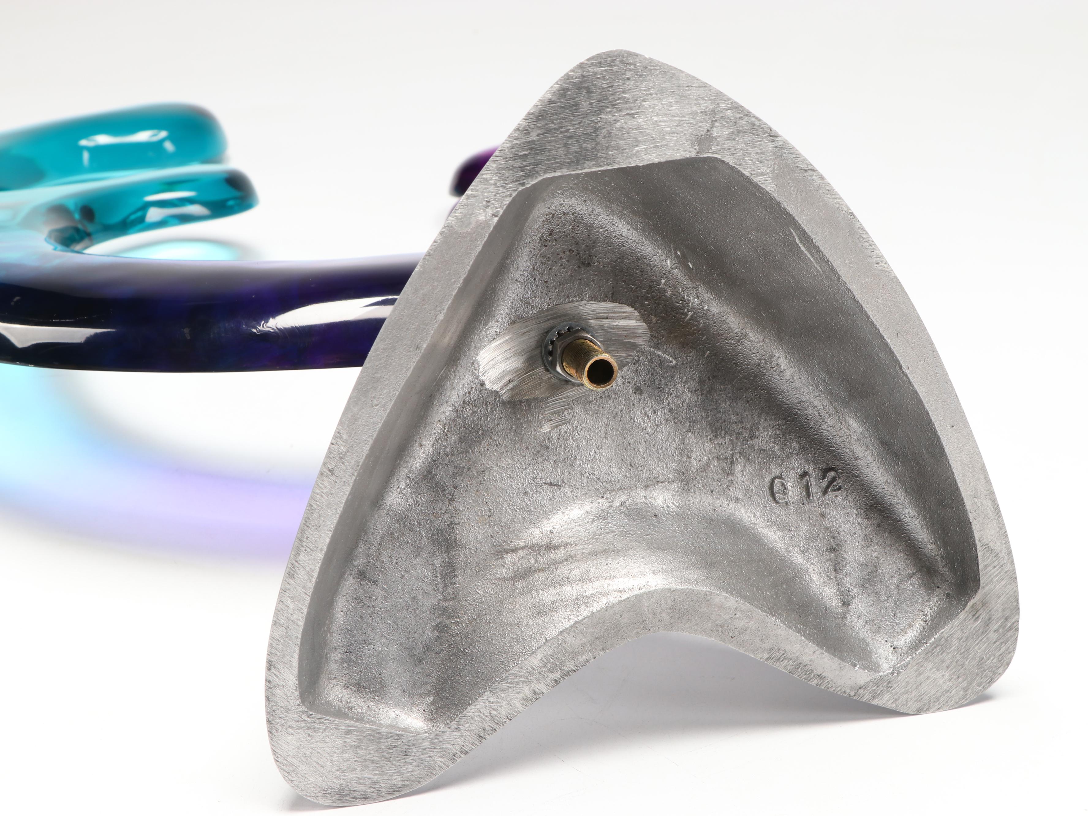 Shlomi Haziza Signed Resin on Acrylic Abstract Sculpture