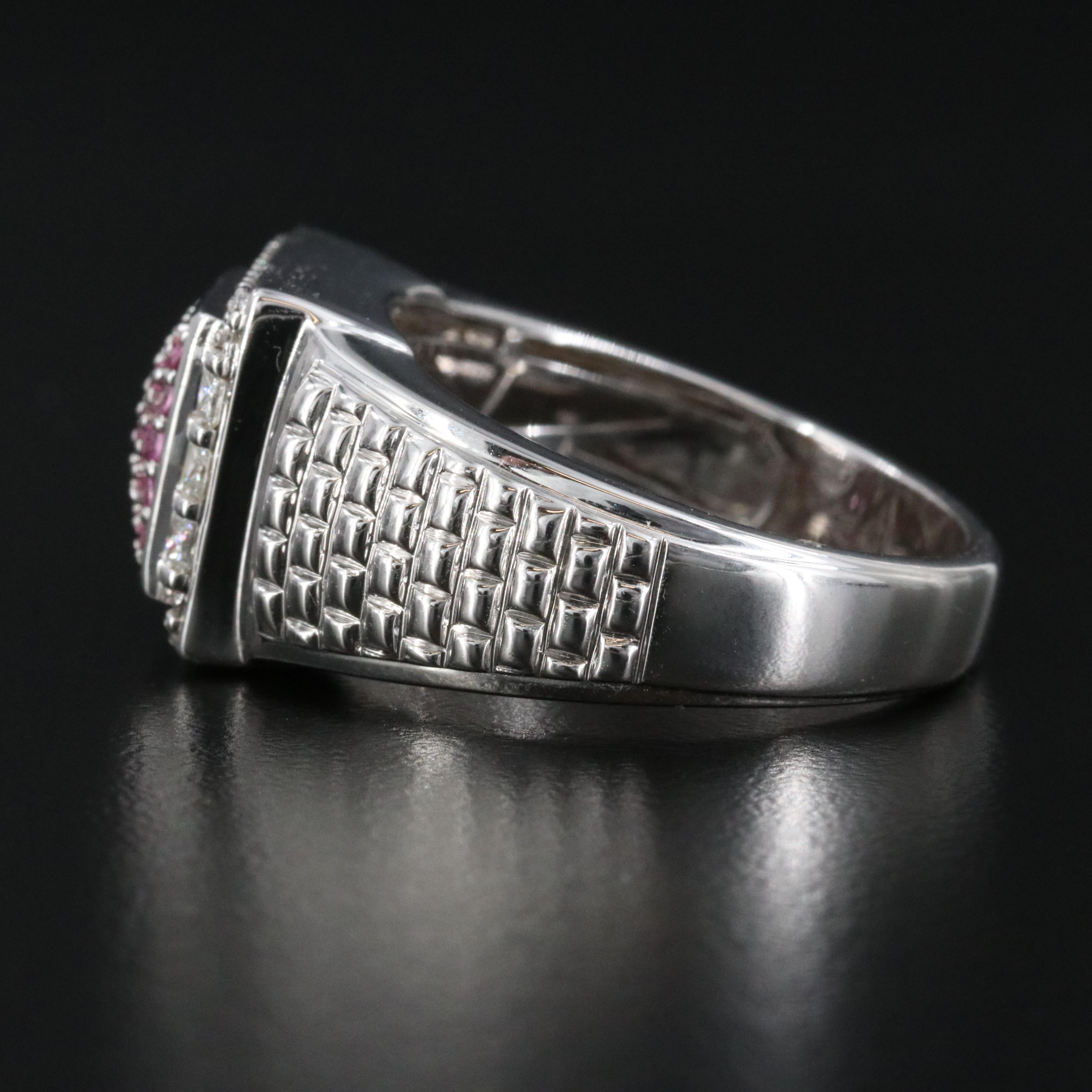 Chromia 18K Pink Sapphire and Diamond Ring