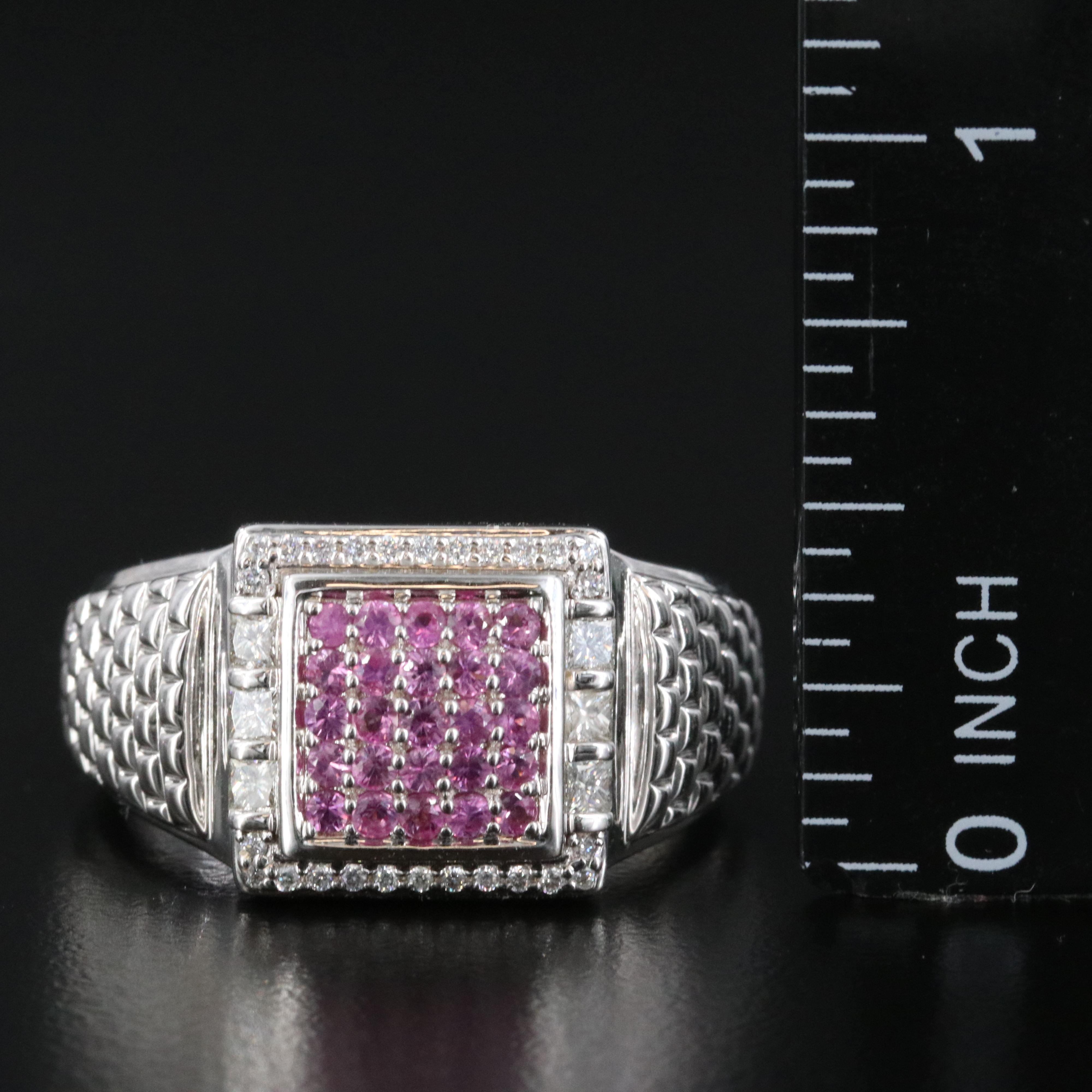 Chromia 18K Pink Sapphire and Diamond Ring