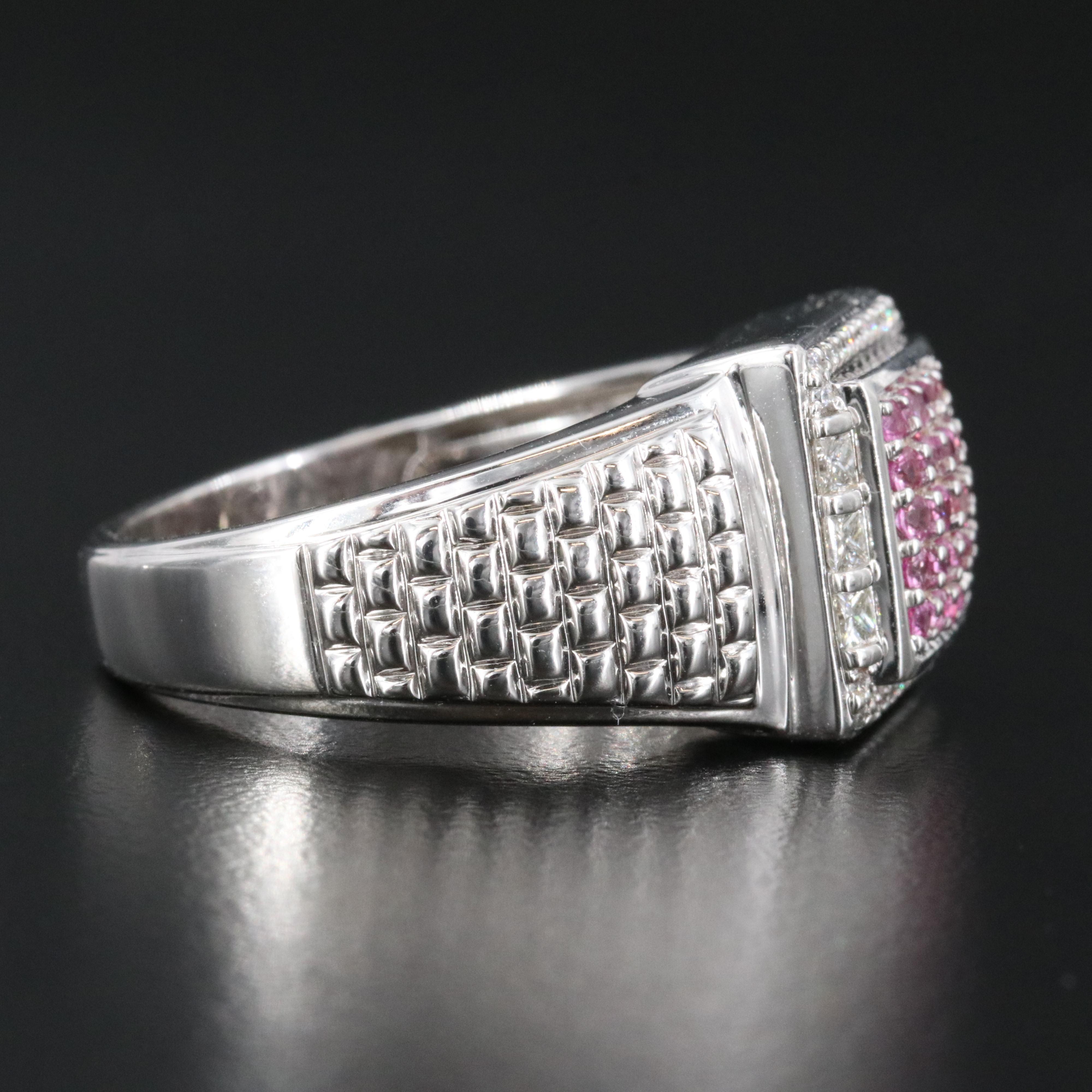 Chromia 18K Pink Sapphire and Diamond Ring