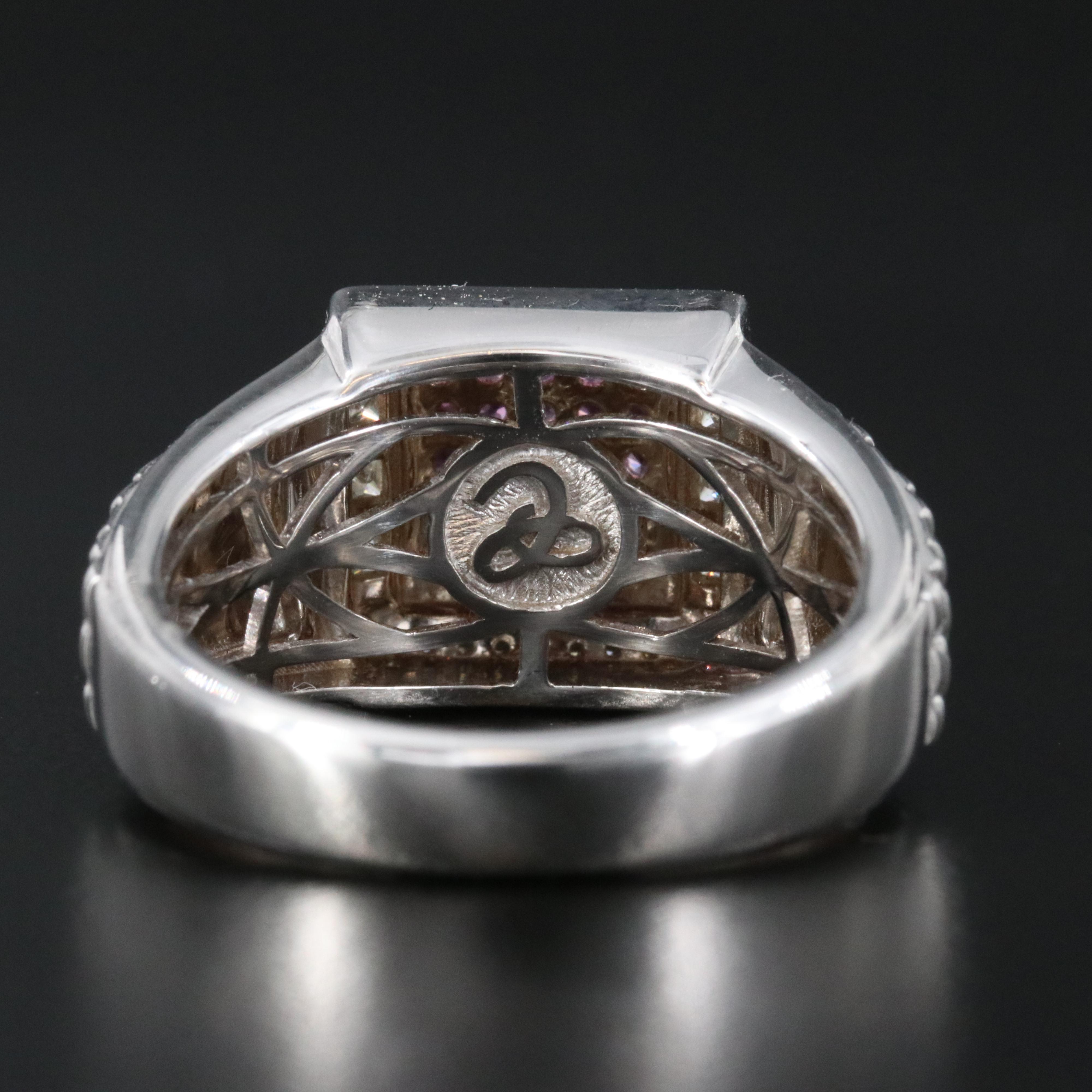 Chromia 18K Pink Sapphire and Diamond Ring