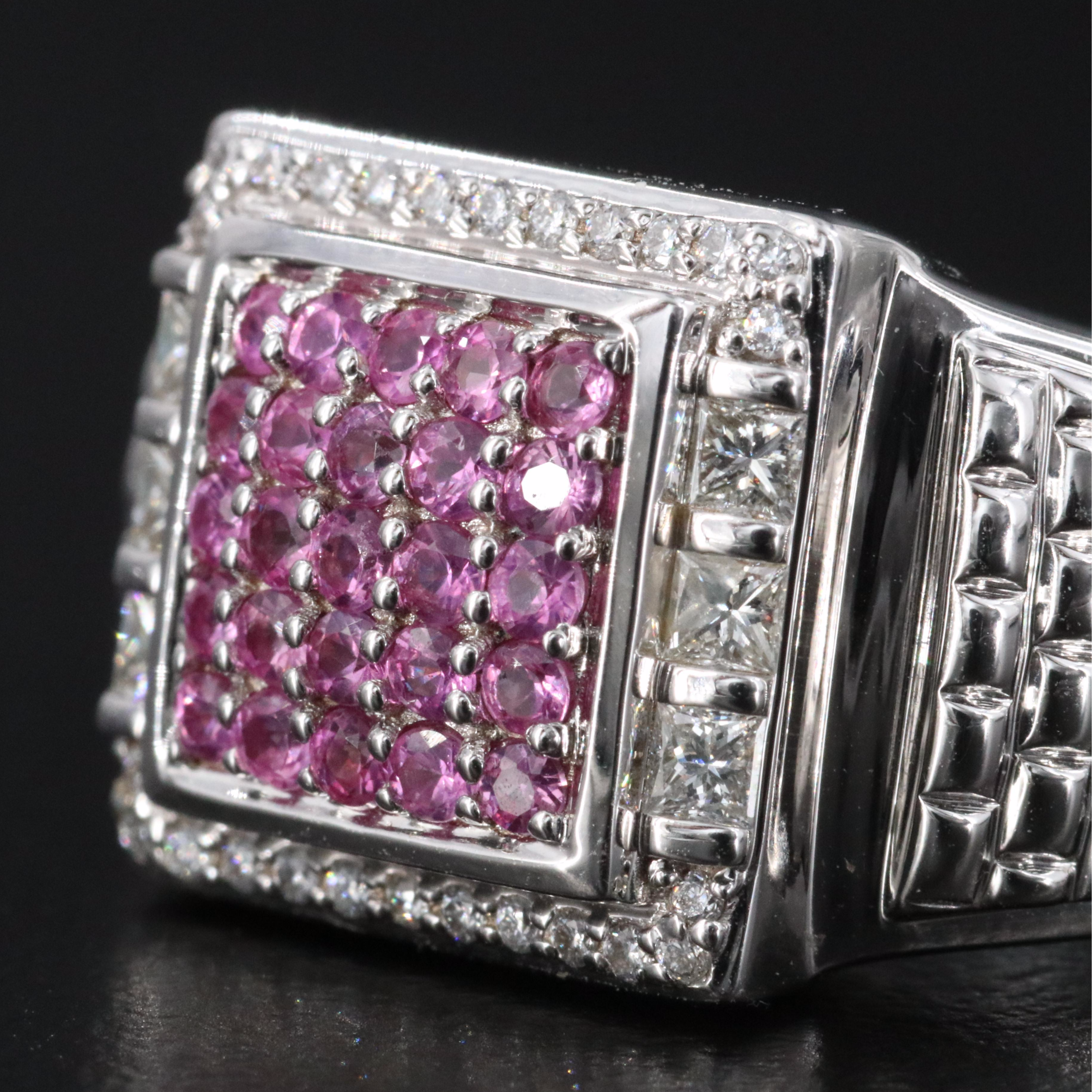 Chromia 18K Pink Sapphire and Diamond Ring