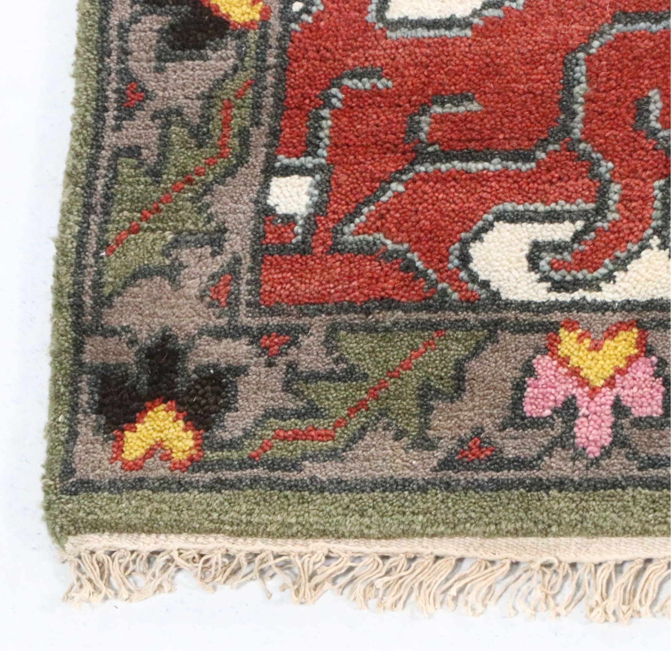 9'1 x 12' Hand-Knotted Indo-Persian Ziegler Pictorial Room-Sized Rug