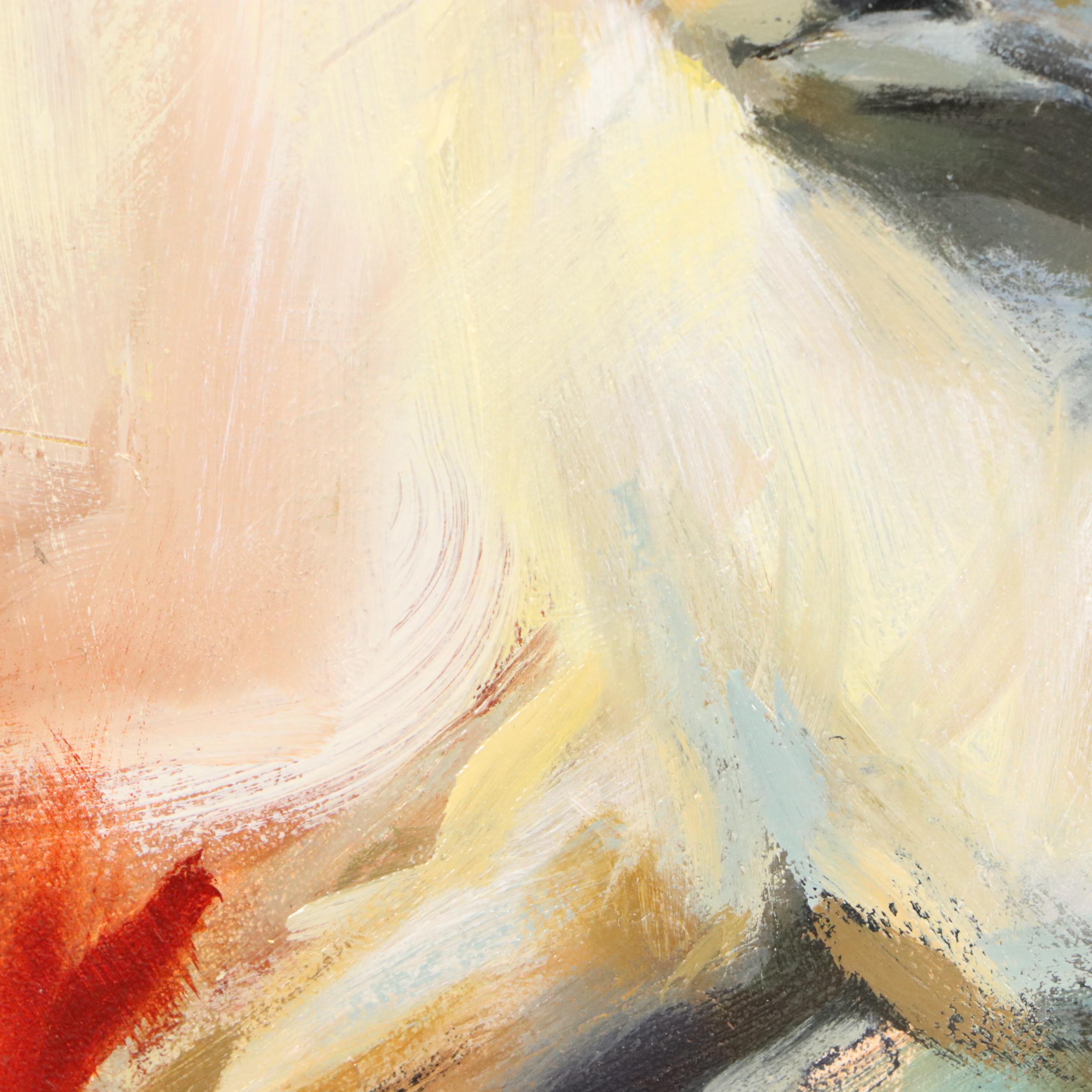 Expressionist Style Portrait of Rabbit, 21st Century