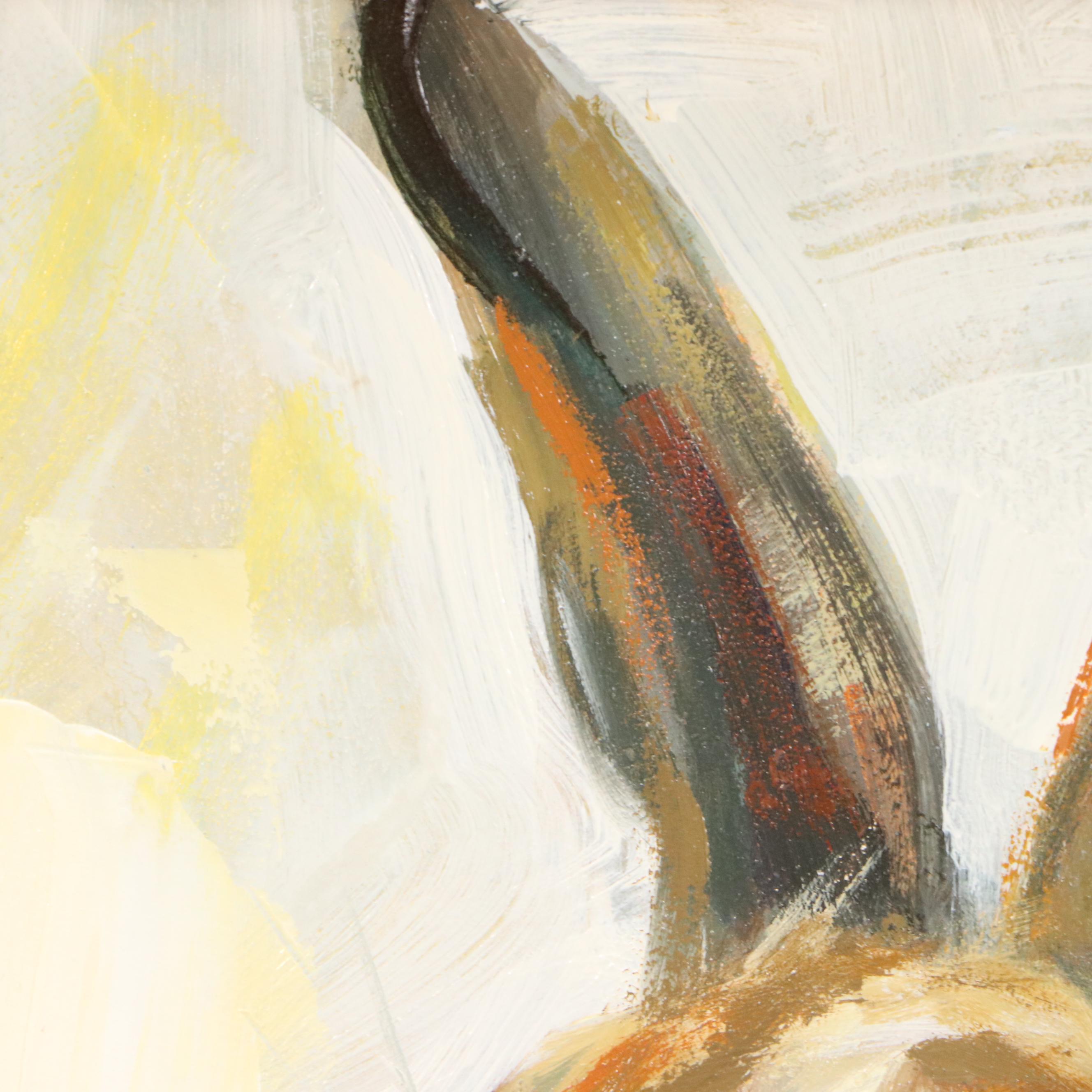 Expressionist Style Portrait of Rabbit, 21st Century