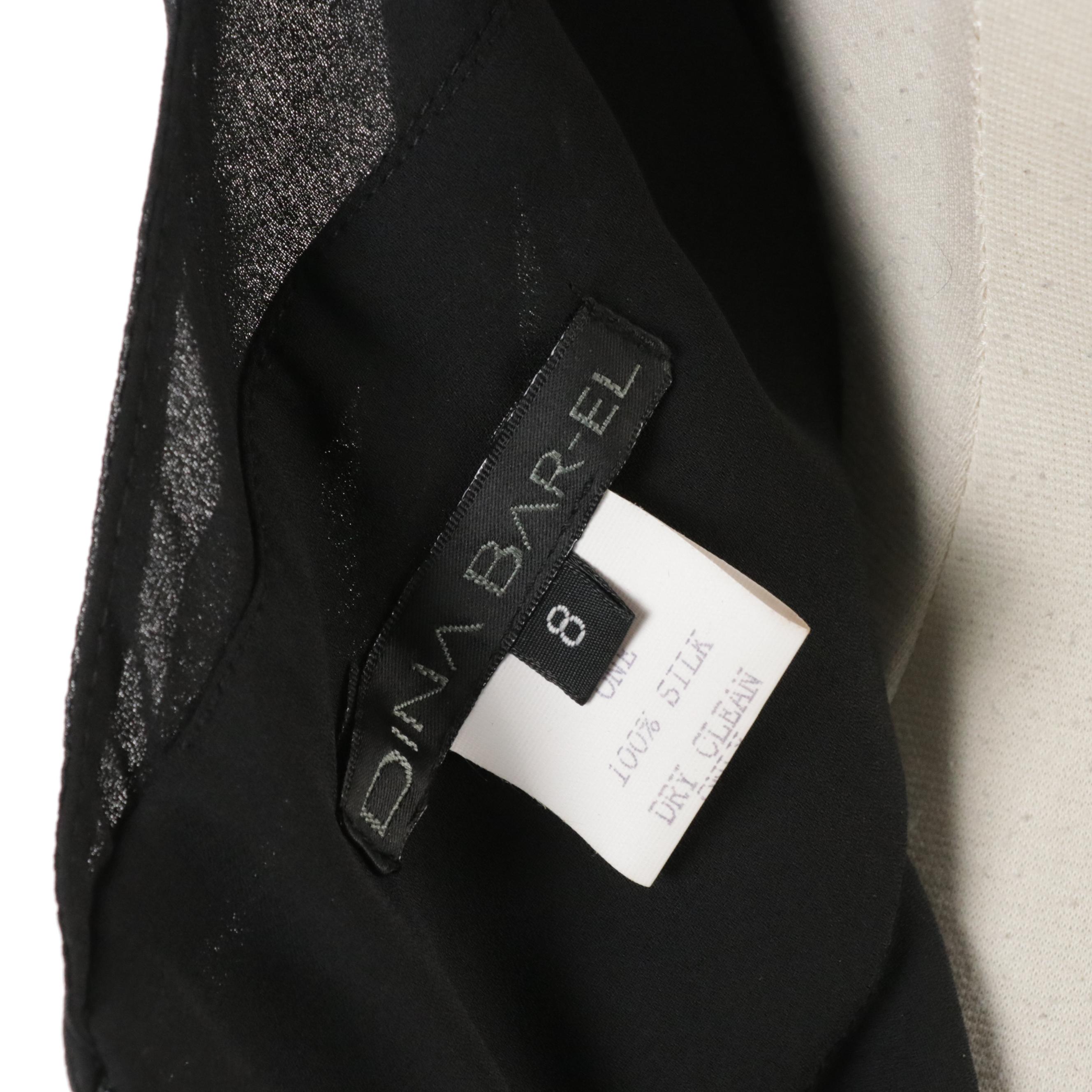 Boston Proper Sleeveless Wrap Dress and Dina Bar-El Black Silk Halter Dress