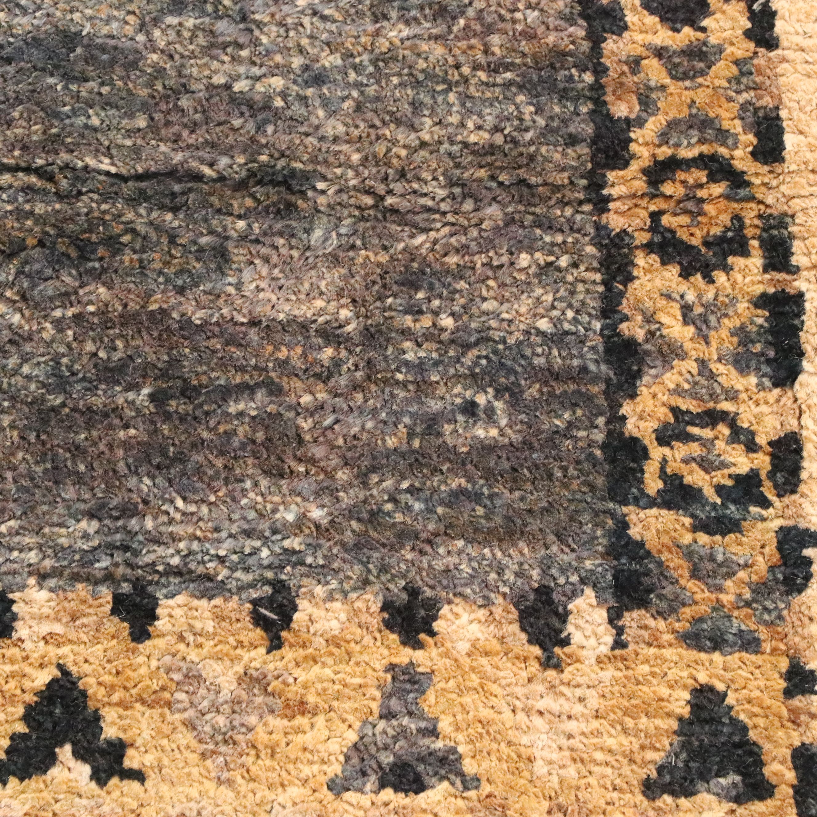 8'4 x 11'3 Hand-Knotted Indo-Moroccan Jute Area Rug