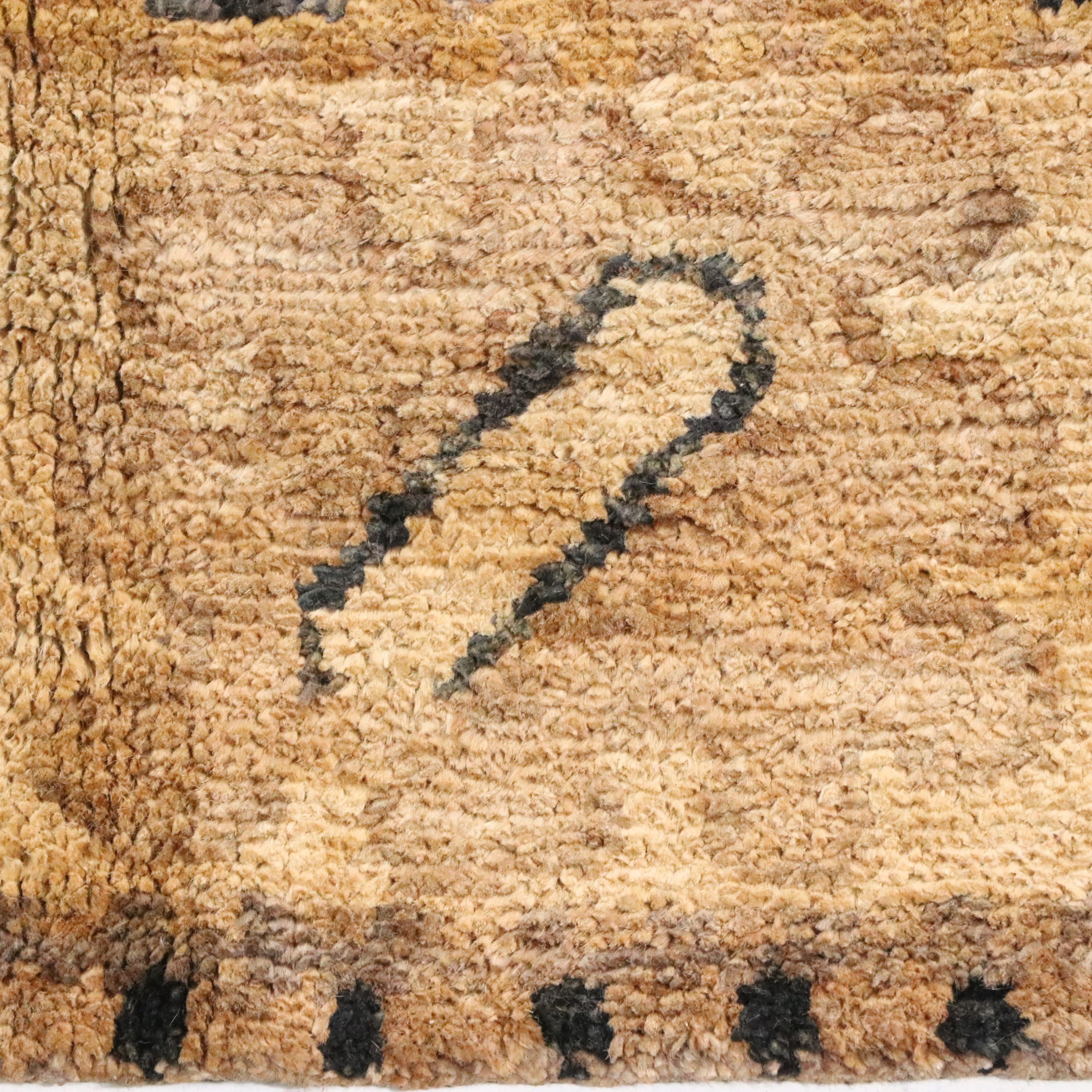 8'4 x 11'3 Hand-Knotted Indo-Moroccan Jute Area Rug