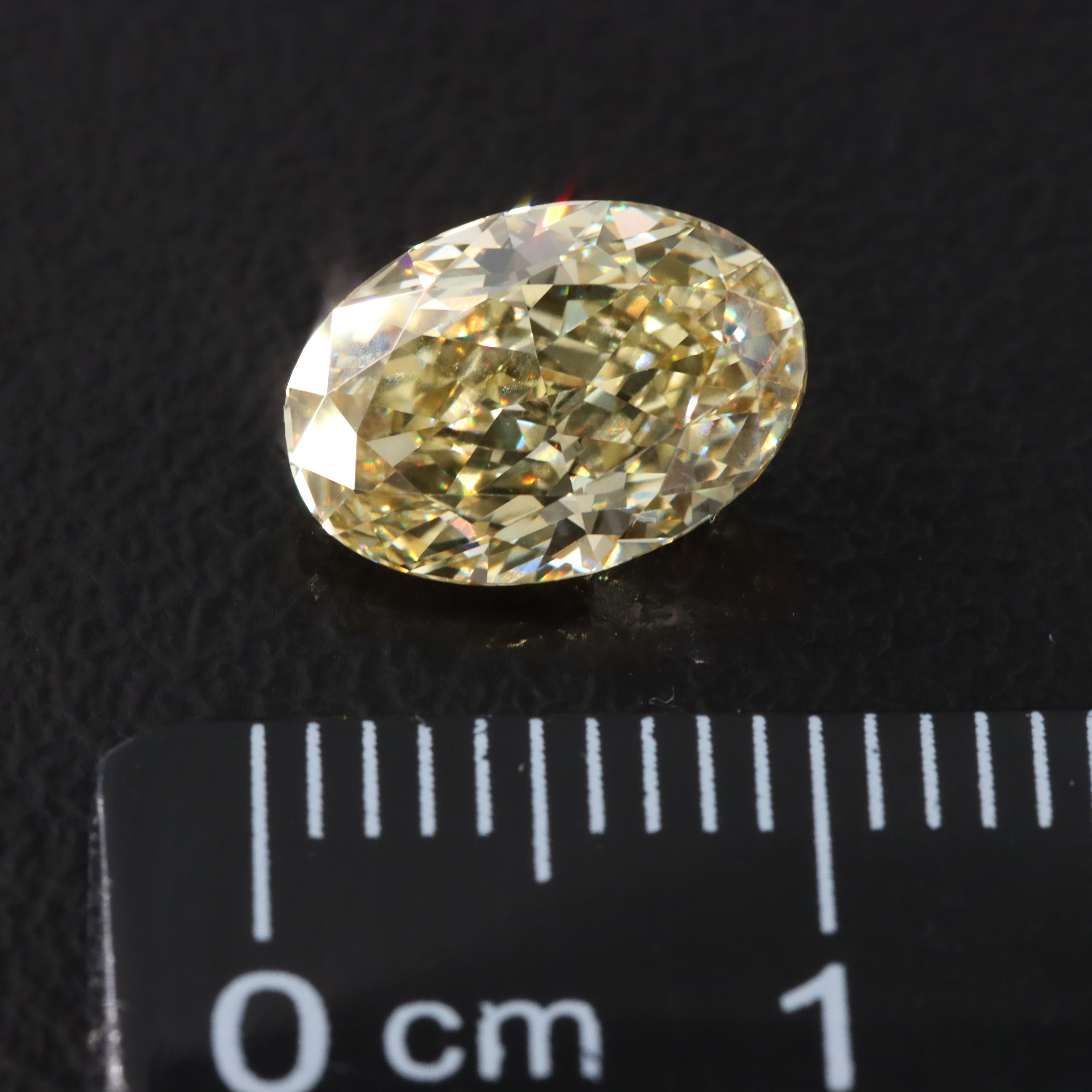 Loose 2.12 CT Lab Grown Fancy Yellow Diamond with IGI Report