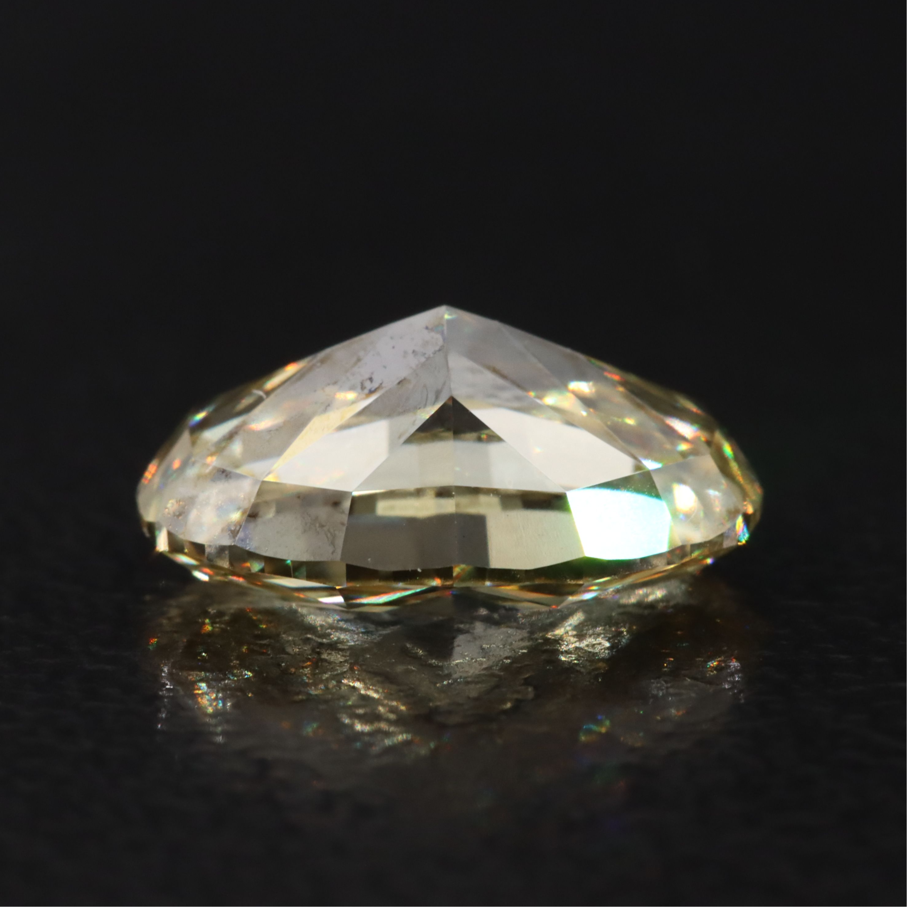 Loose 2.12 CT Lab Grown Fancy Yellow Diamond with IGI Report