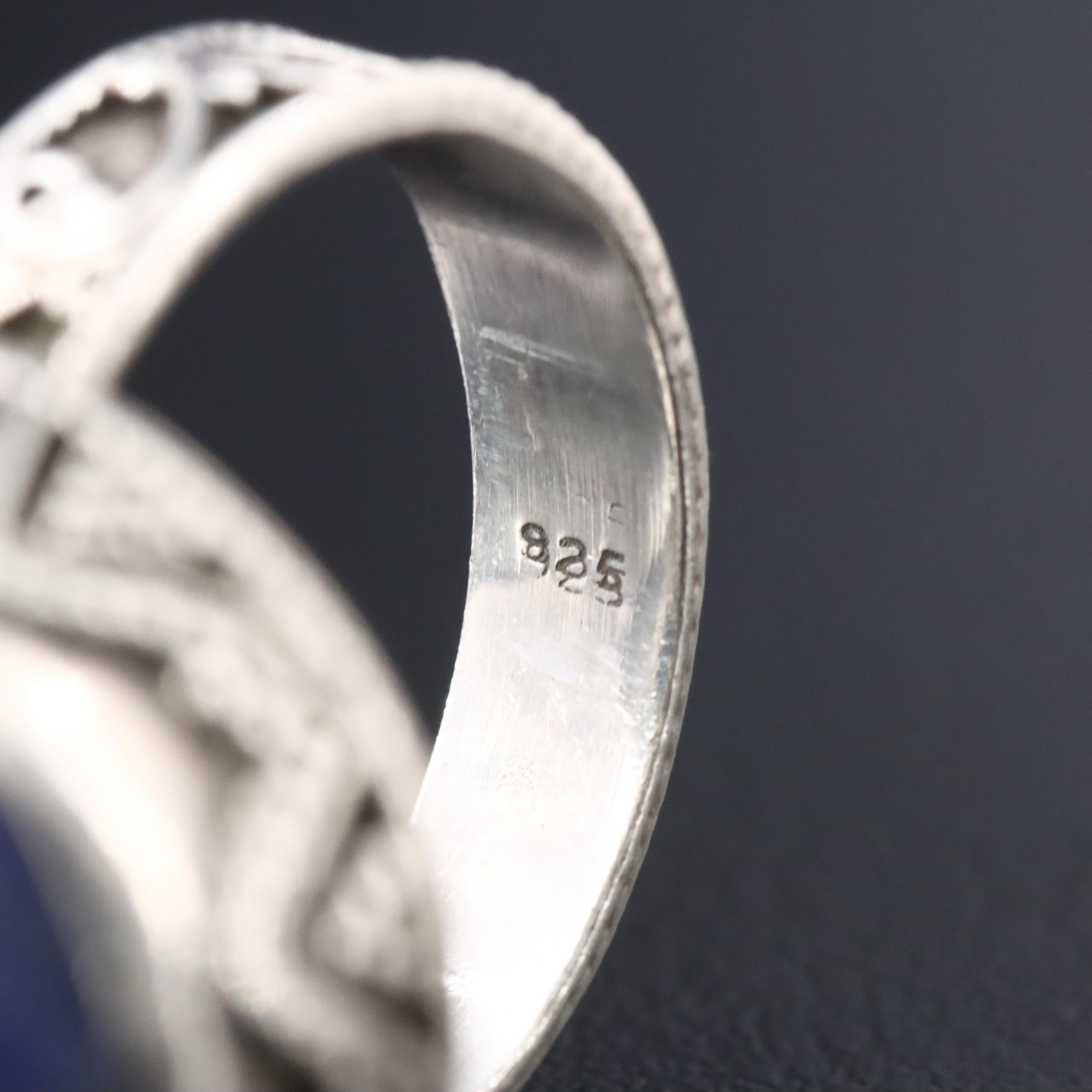 Sterling Quartzite Granulated Ring