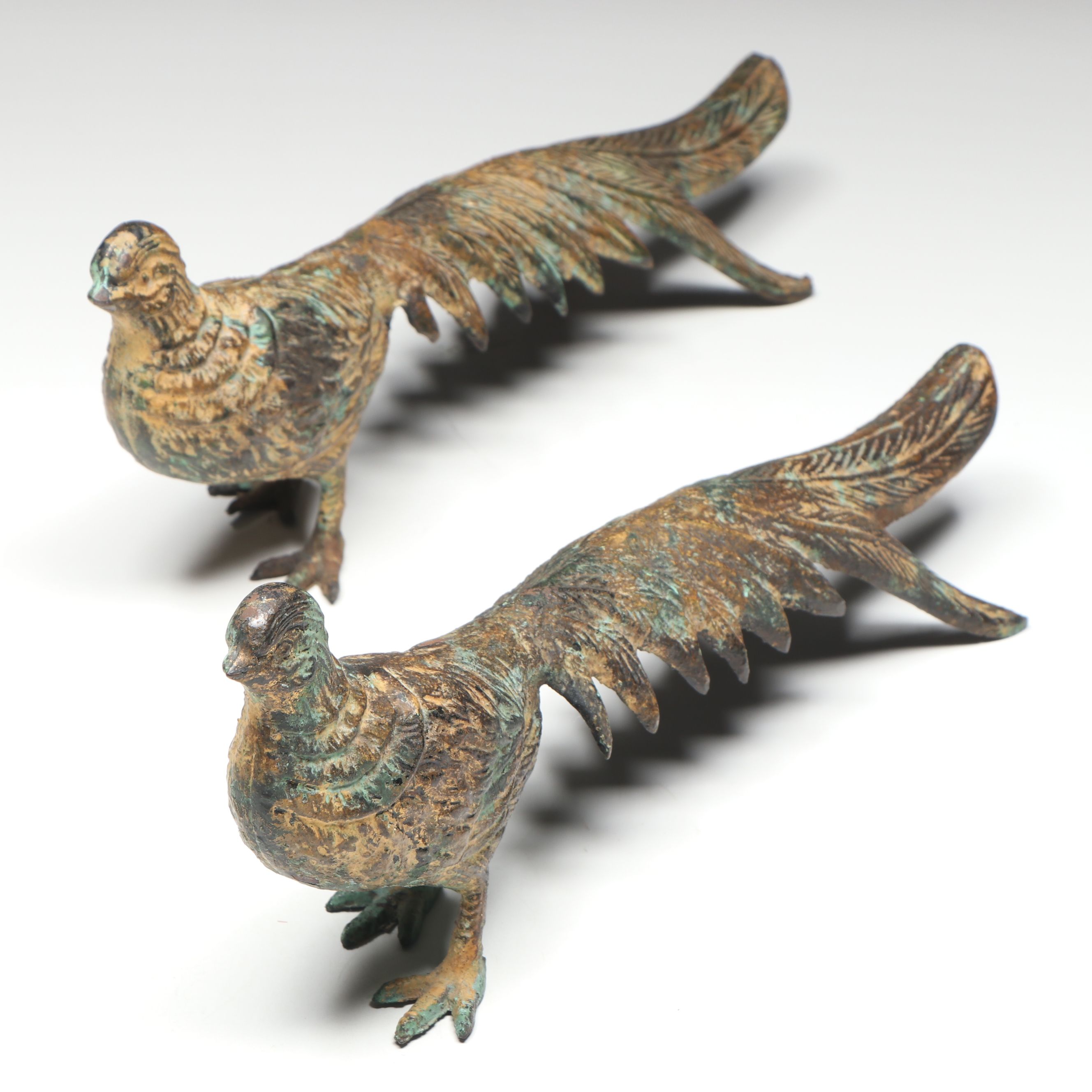 Cast Iron Peacock Doorstops