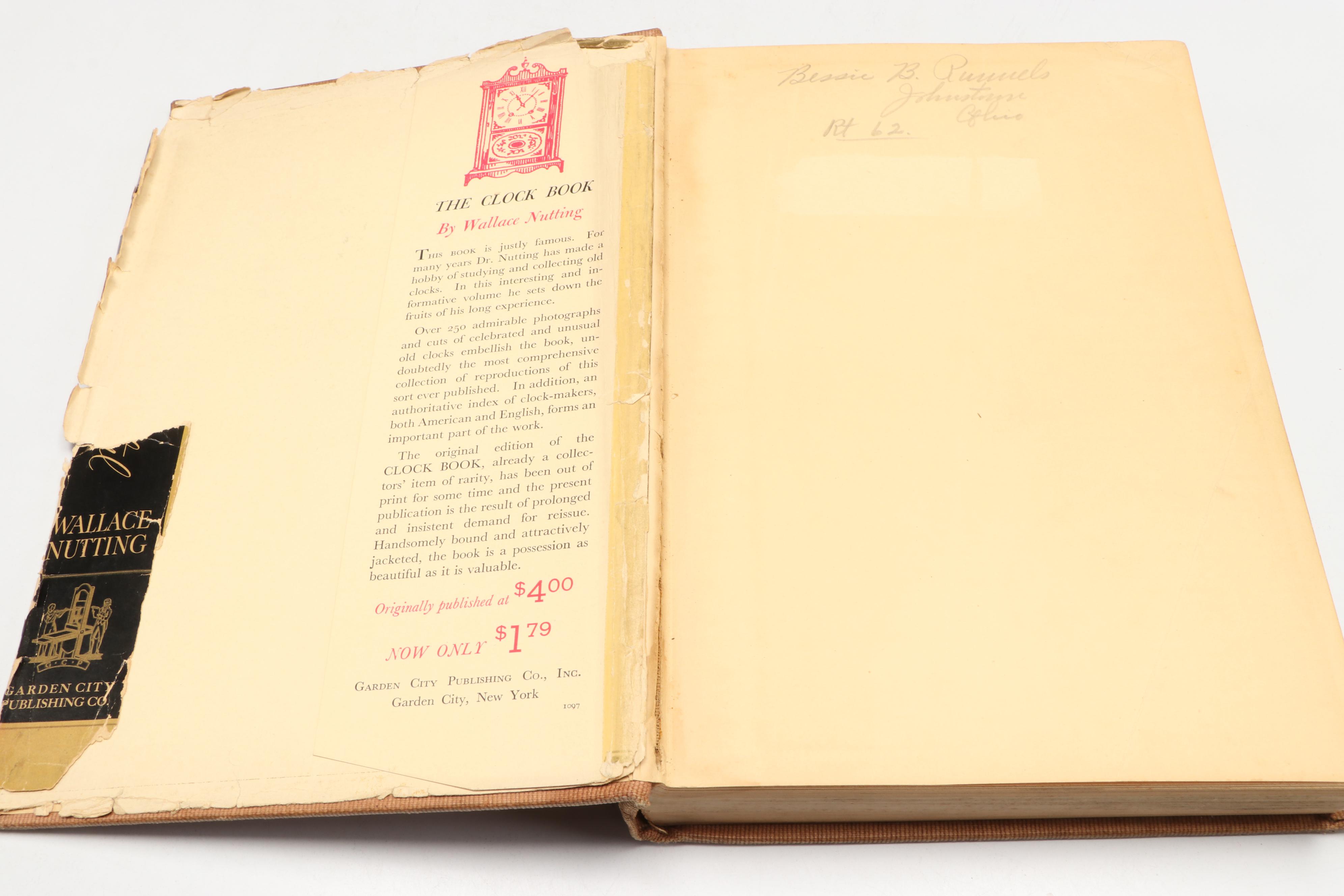 Illustrated "The Clock Book" and "Virginia Beautiful" by Wallace Nutting, 1935