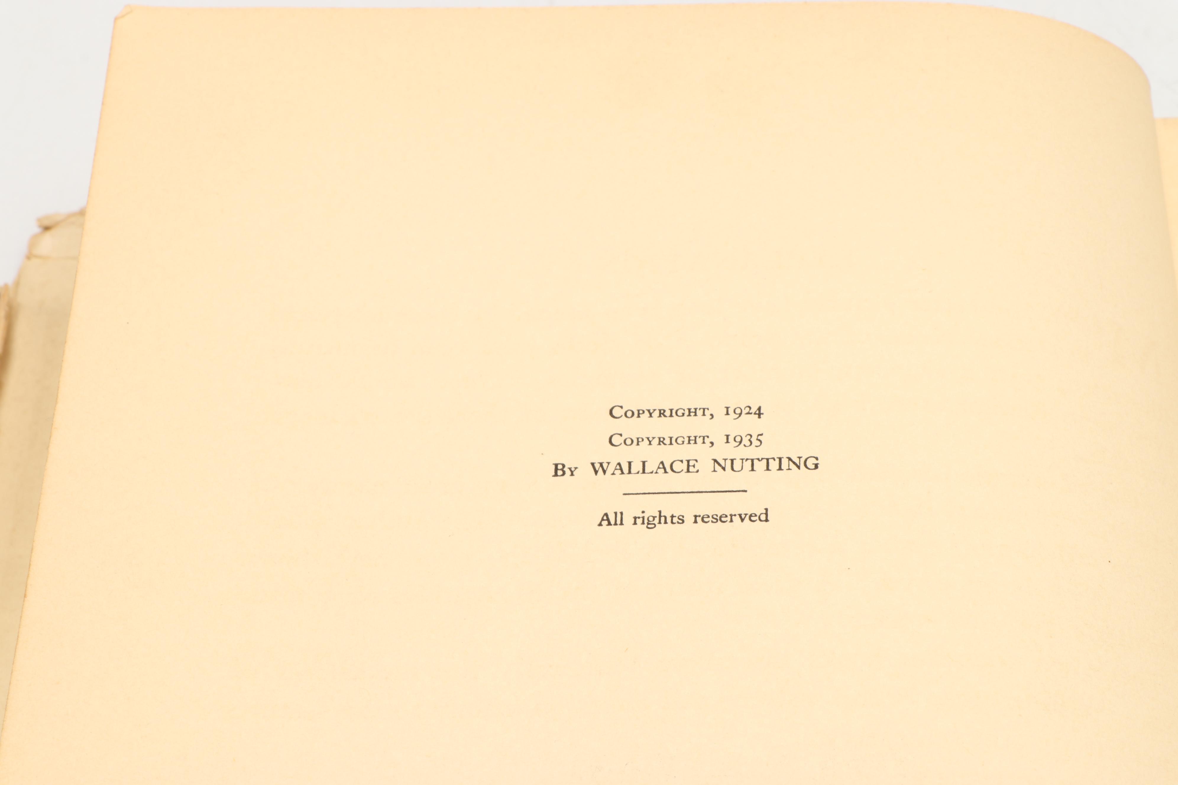 Illustrated "The Clock Book" and "Virginia Beautiful" by Wallace Nutting, 1935