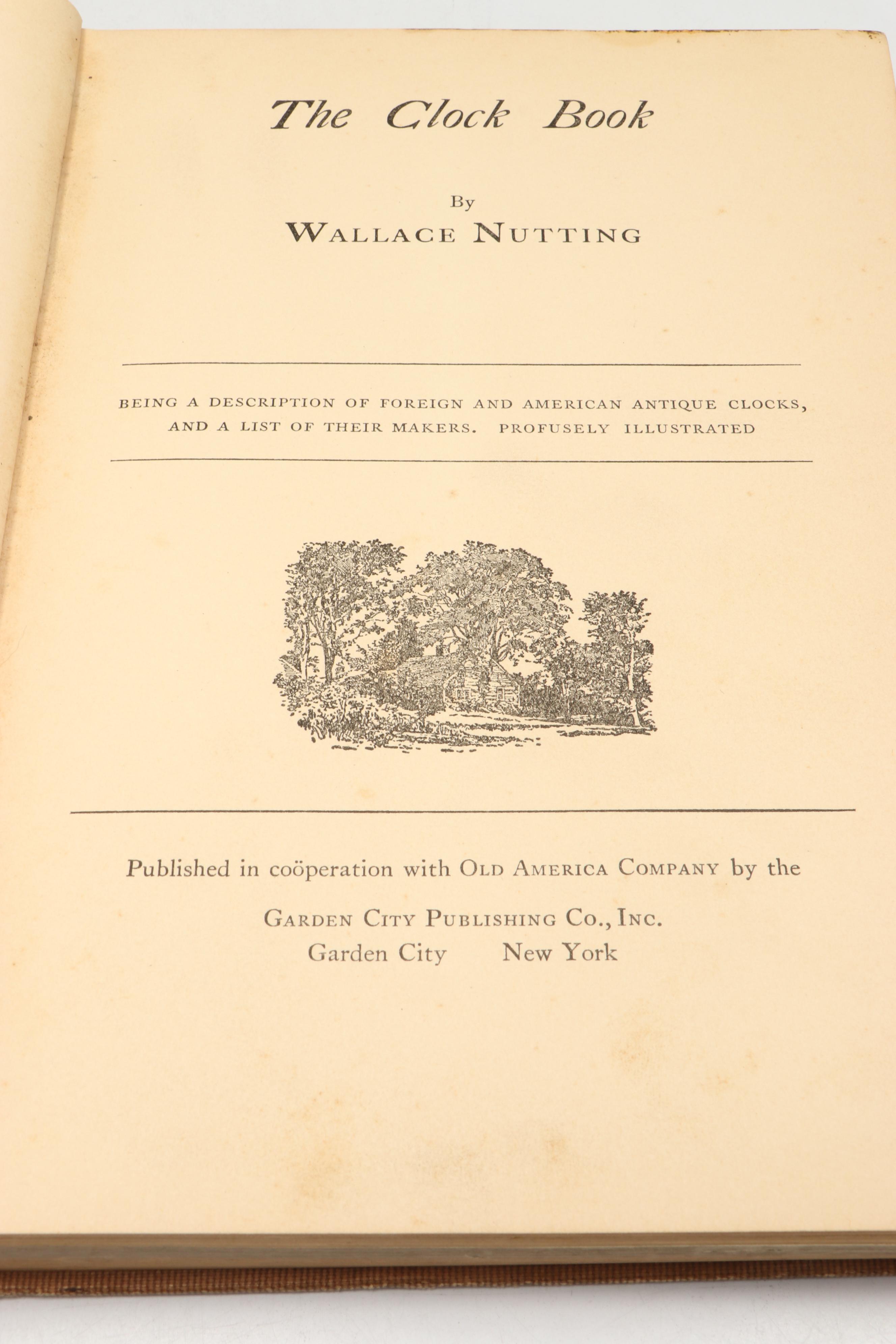 Illustrated "The Clock Book" and "Virginia Beautiful" by Wallace Nutting, 1935