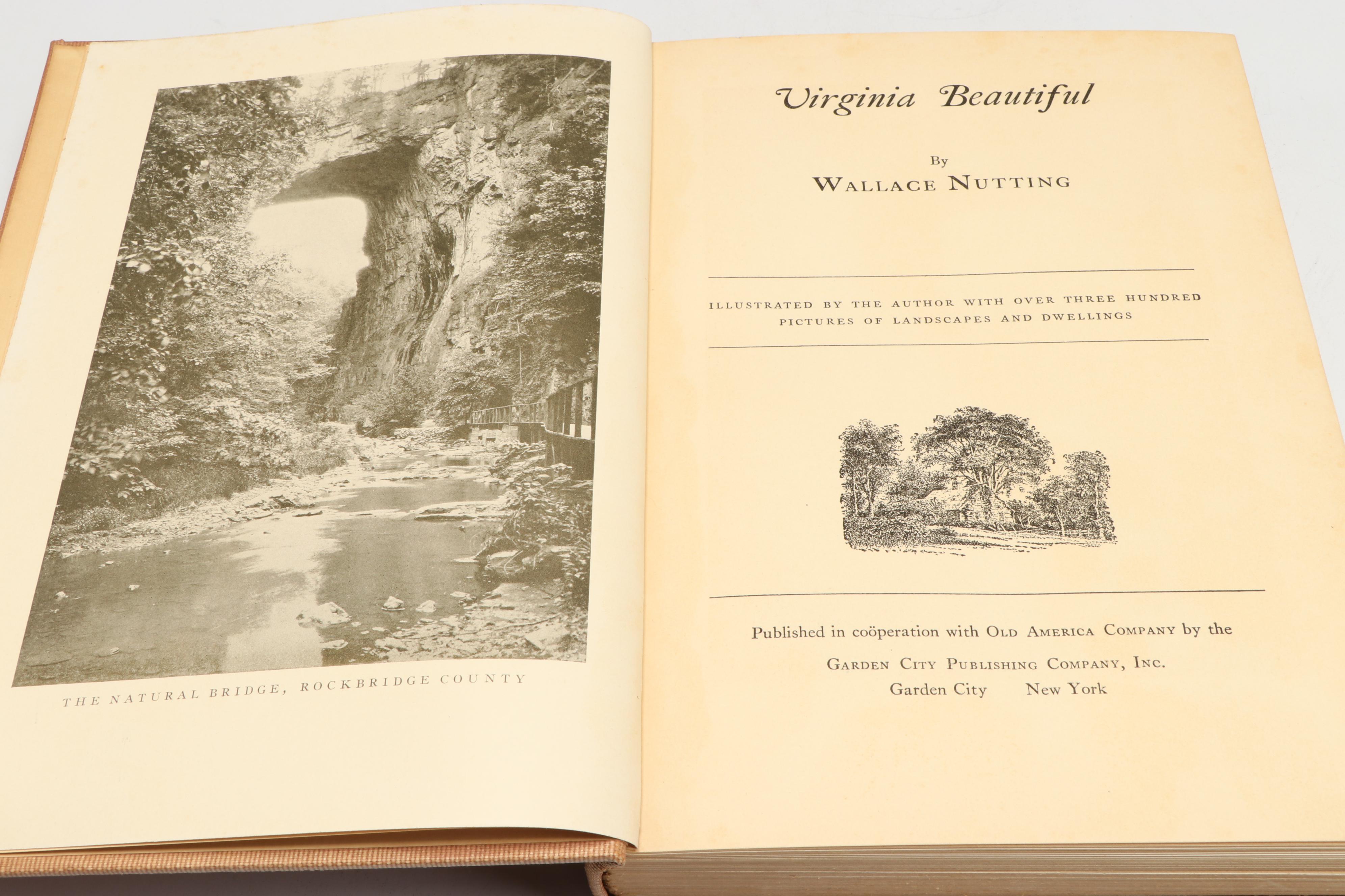 Illustrated "The Clock Book" and "Virginia Beautiful" by Wallace Nutting, 1935