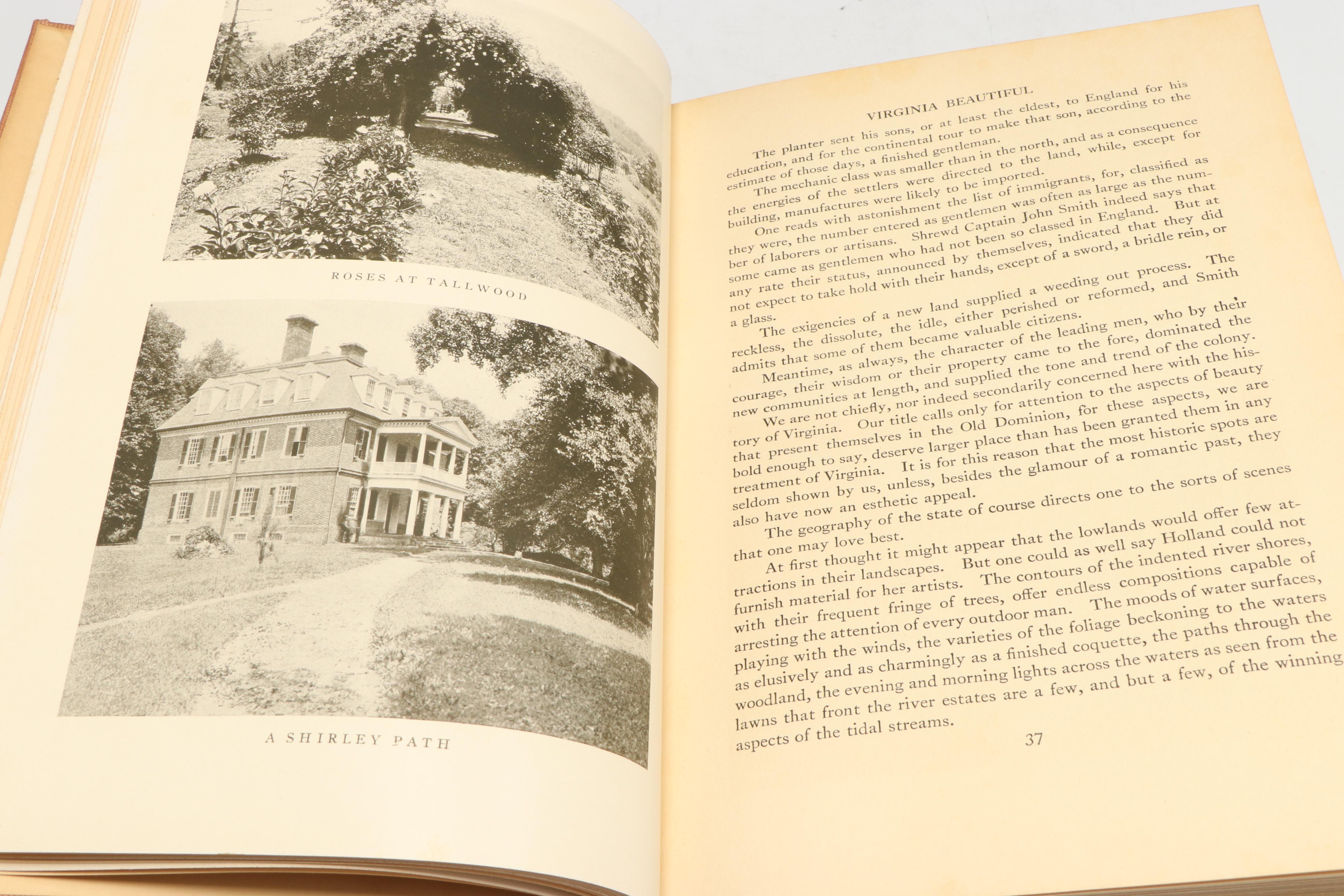 Illustrated "The Clock Book" and "Virginia Beautiful" by Wallace Nutting, 1935